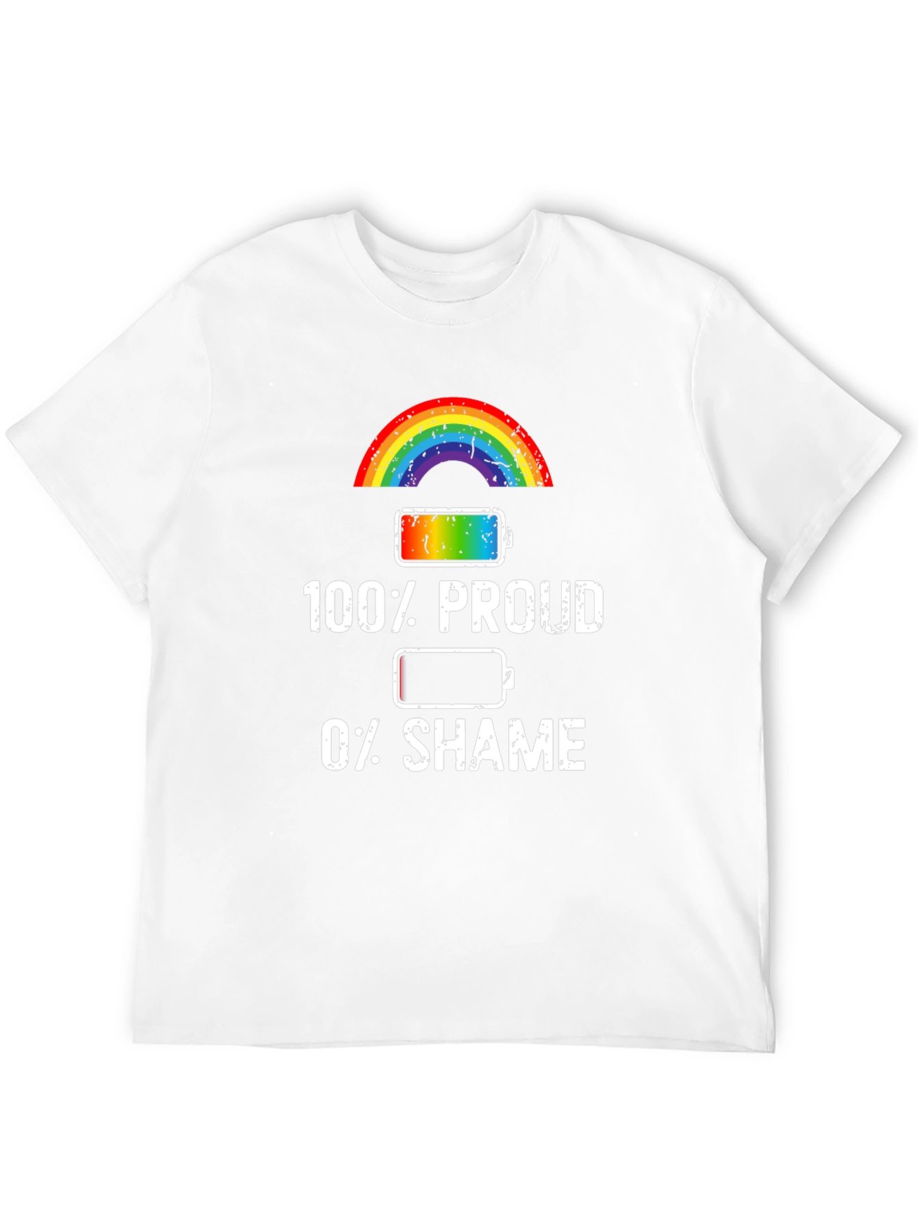 100% Proud Rainbow Pride T-Shirt