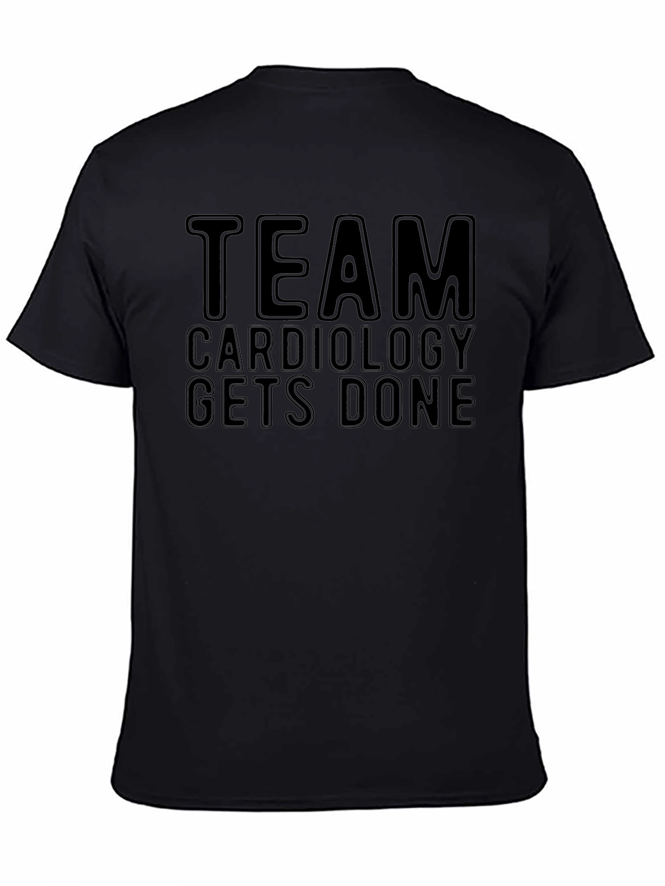 Team Cardiology Gets Done T-Shirt - Black
