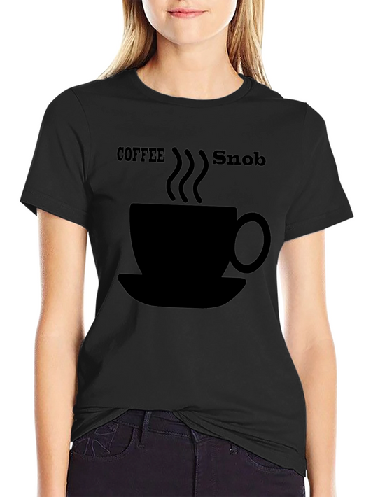 Coffee Snob Graphic T-Shirt - Black