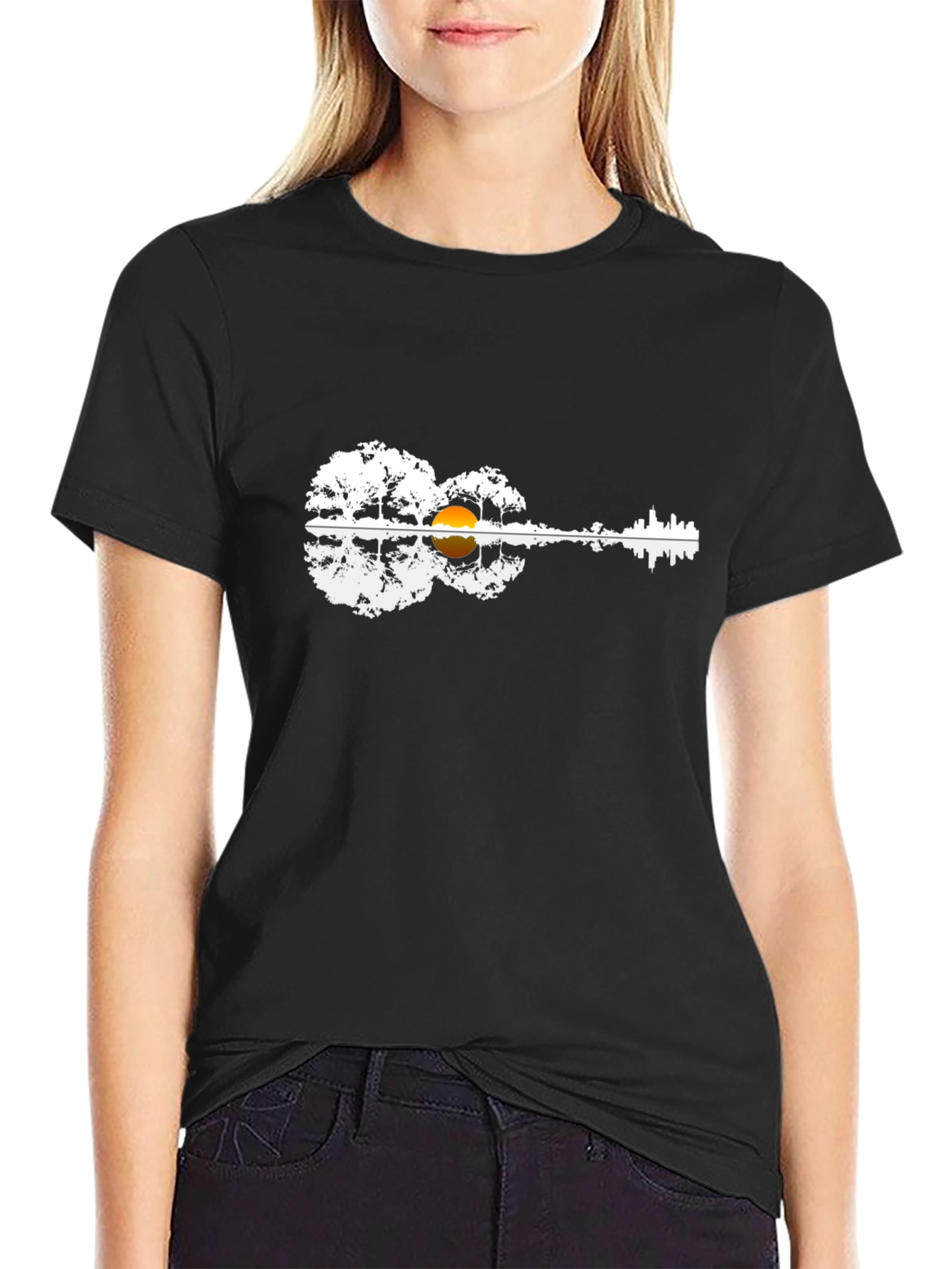 Guitar Landscape Graphic Tee
