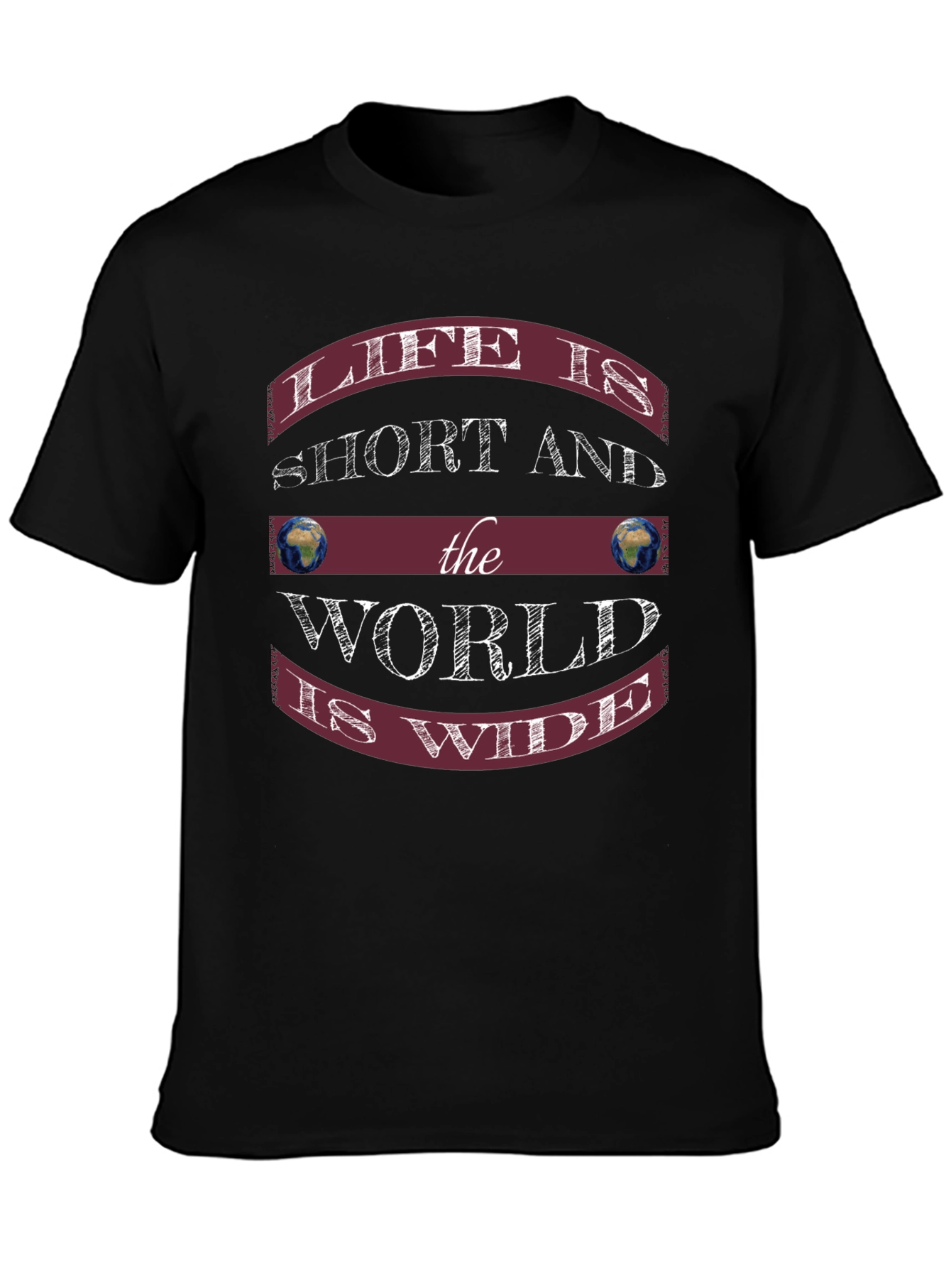 Life Is Short Black Graphic Tee