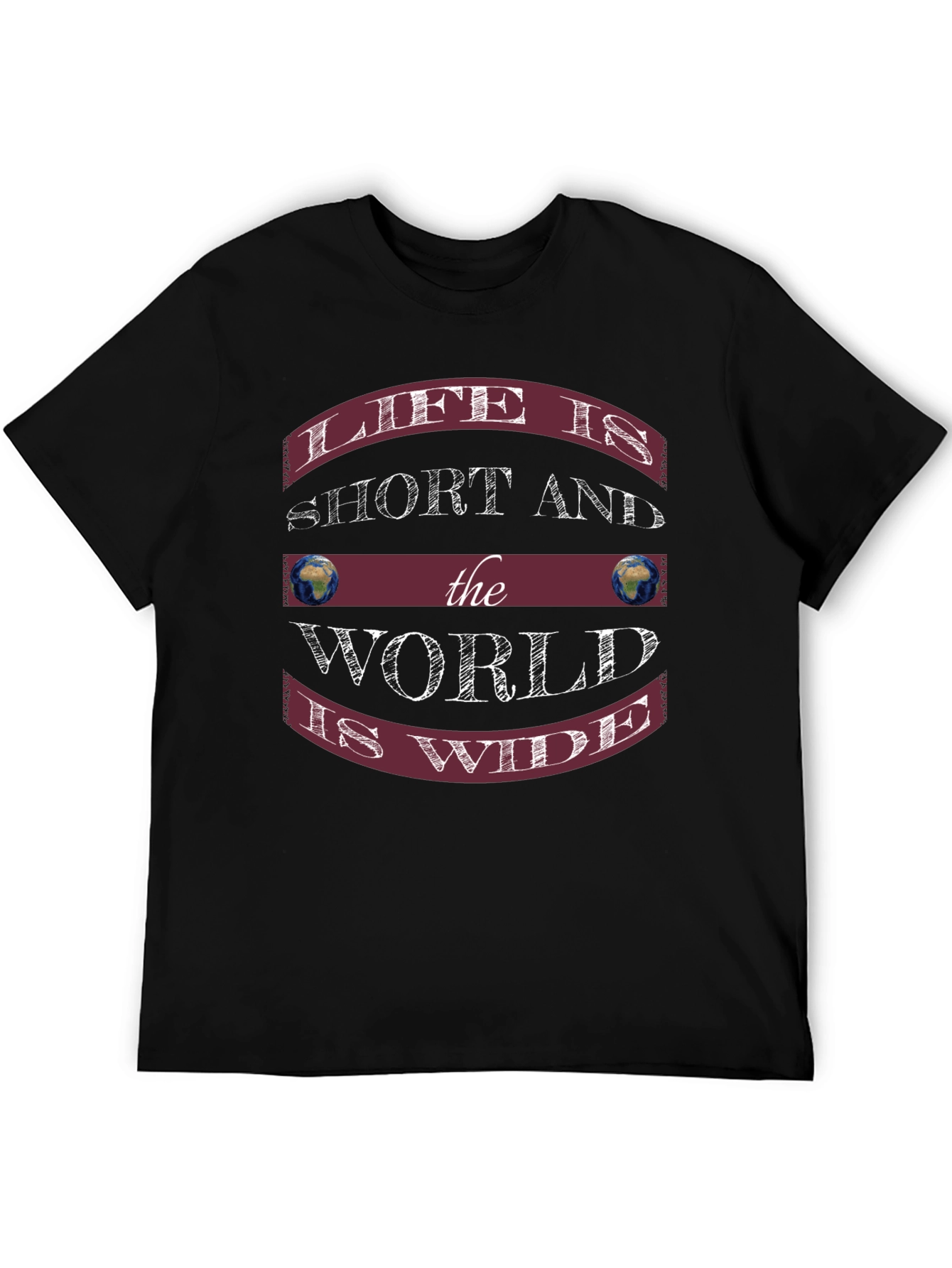 Life Is Short Black Graphic Tee