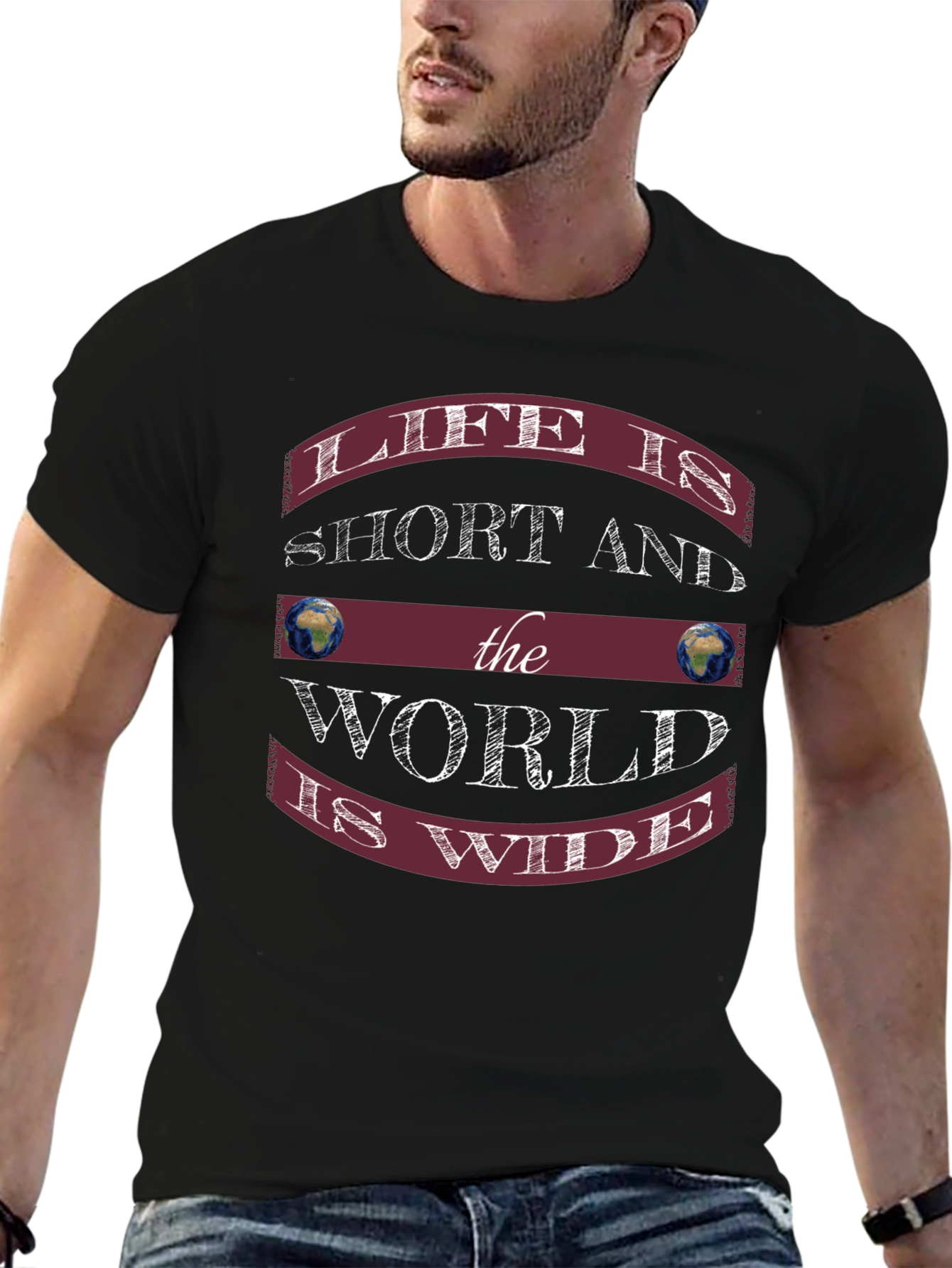 Life Is Short Black Graphic Tee