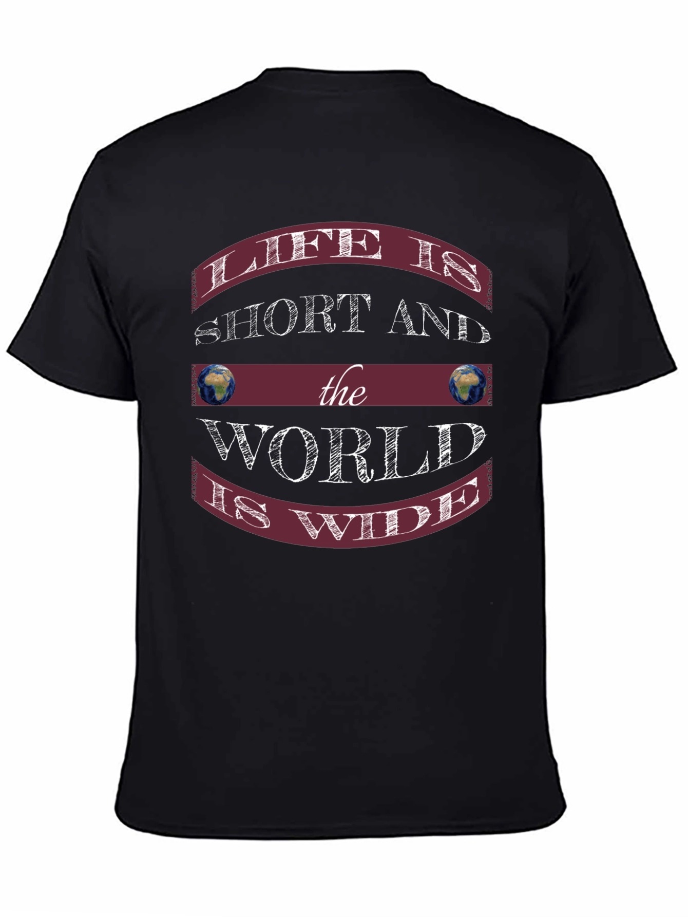 Life Is Short Black Graphic Tee