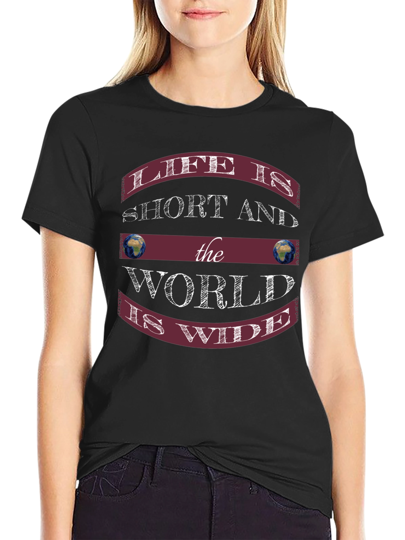 Life Is Short Black Graphic Tee
