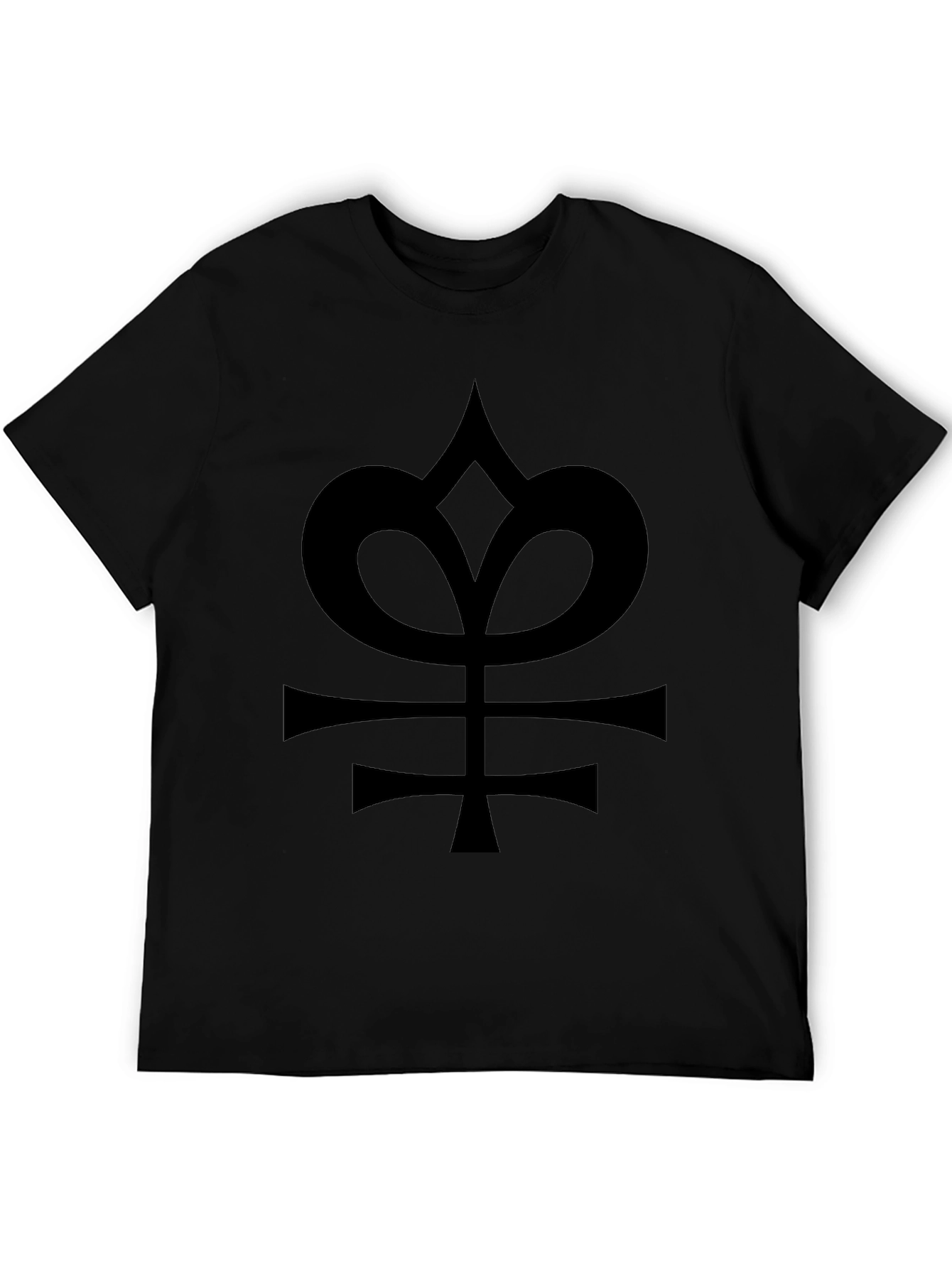 Mens Black T-Shirt with Alchemical Symbol