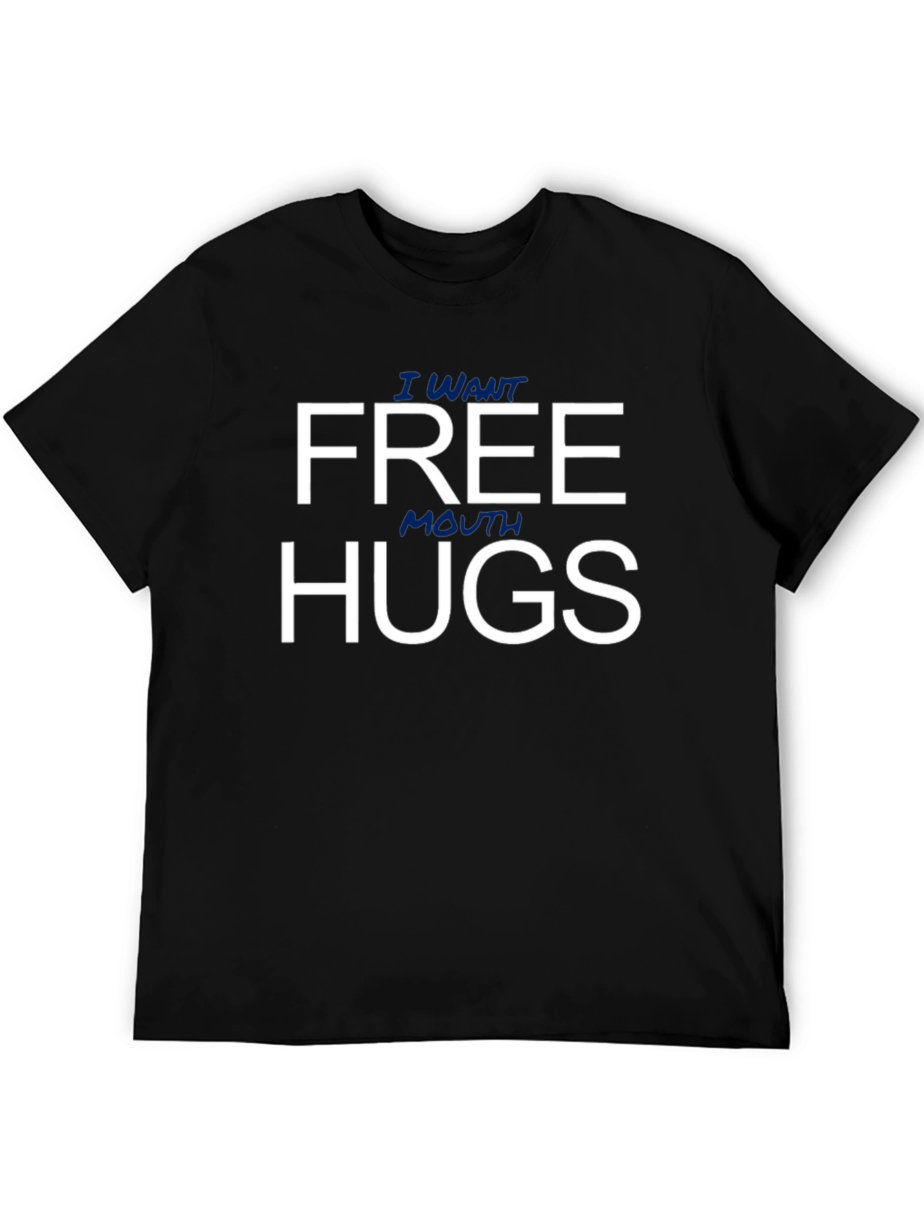 Funny Free Mouth Hugs Graphic T-Shirt
