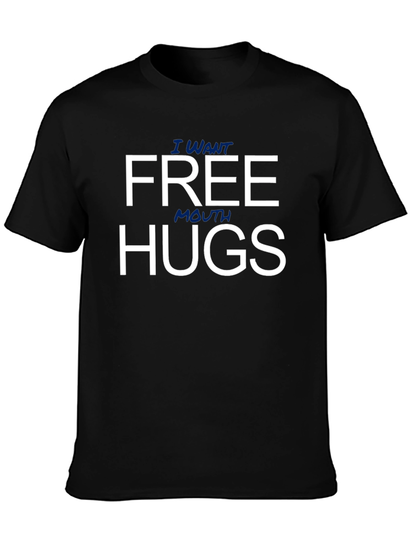Funny Free Mouth Hugs Graphic T-Shirt