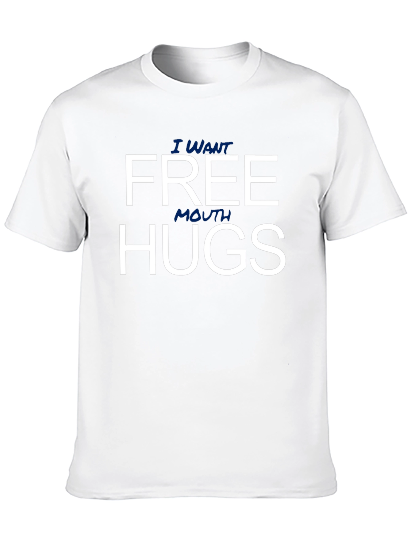 Funny Free Mouth Hugs Graphic T-Shirt