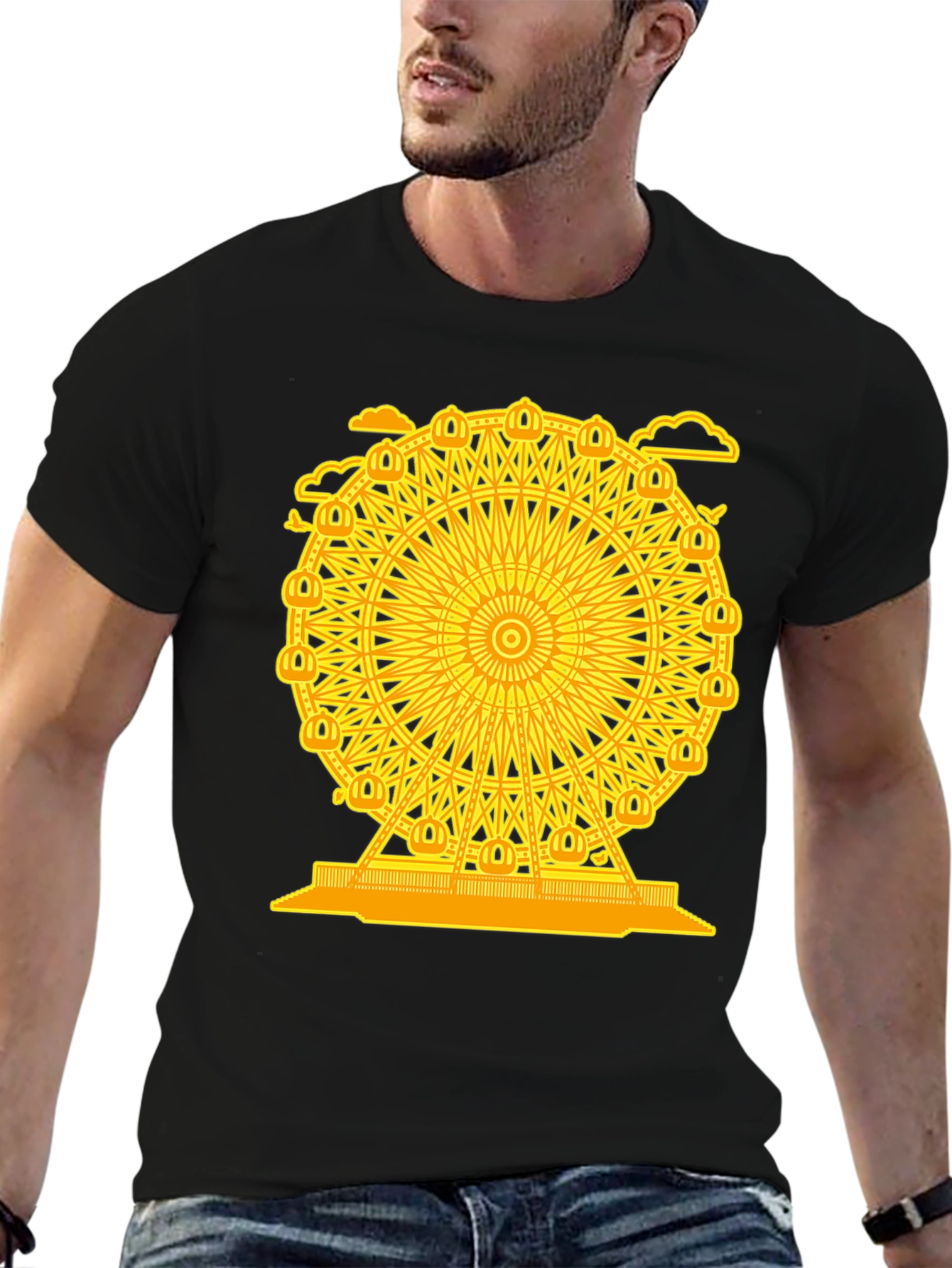 Ferris Wheel Graphic Tee - Unique Ferris Wheel Design