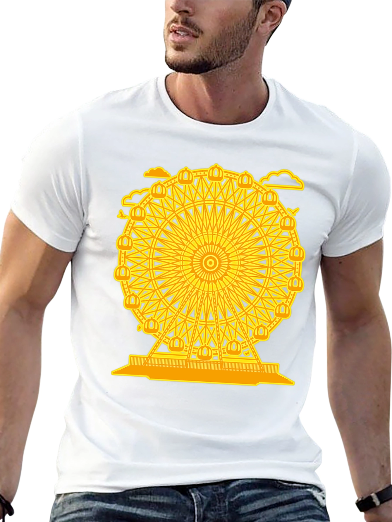 Ferris Wheel Graphic Tee - Unique Ferris Wheel Design