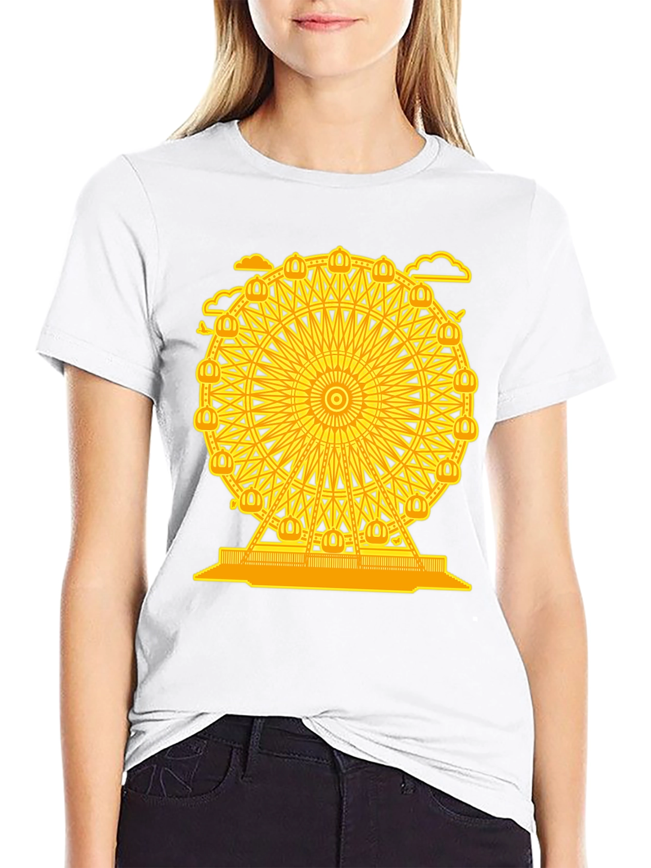 Ferris Wheel Graphic Tee - Unique Ferris Wheel Design