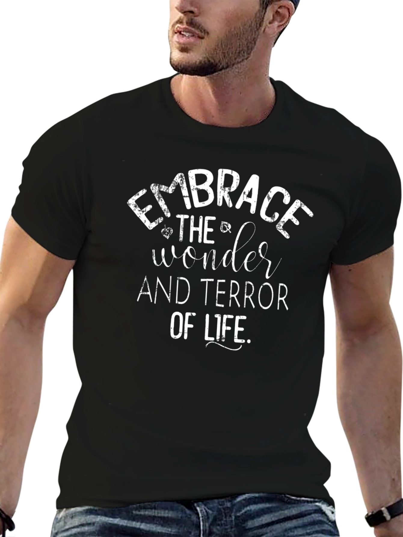 Embrace Wonder T-Shirt - Life Philosophy Graphic Tee
