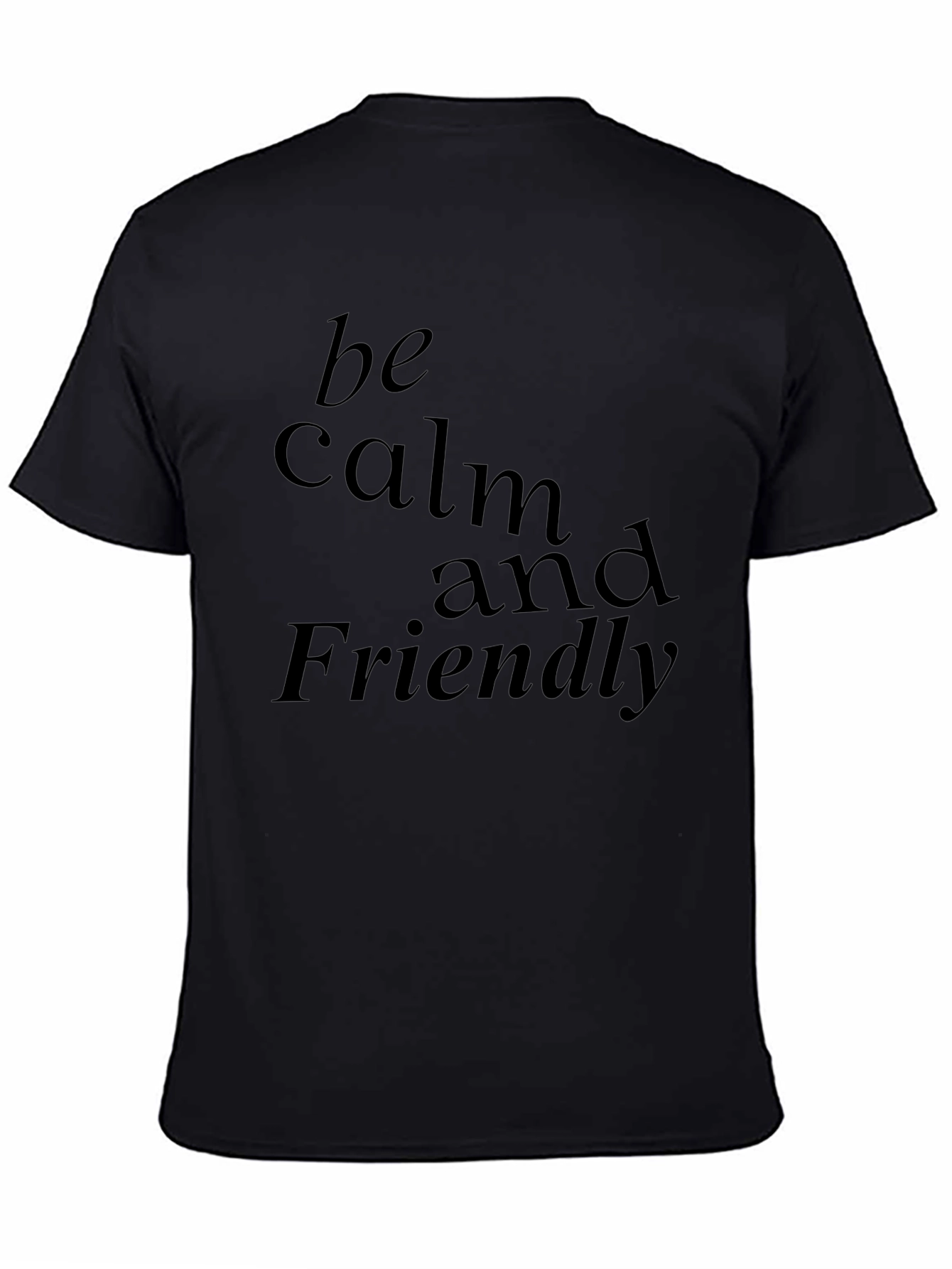 Be Calm and Friendly Graphic T-Shirt