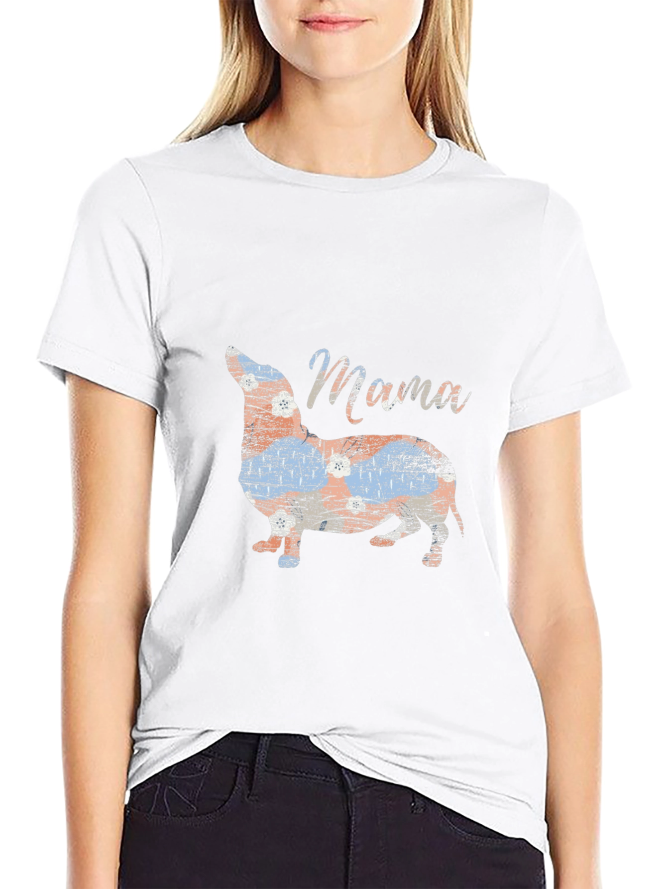 Dachshund Mama Graphic Tee - Cute Dog Lover Shirt