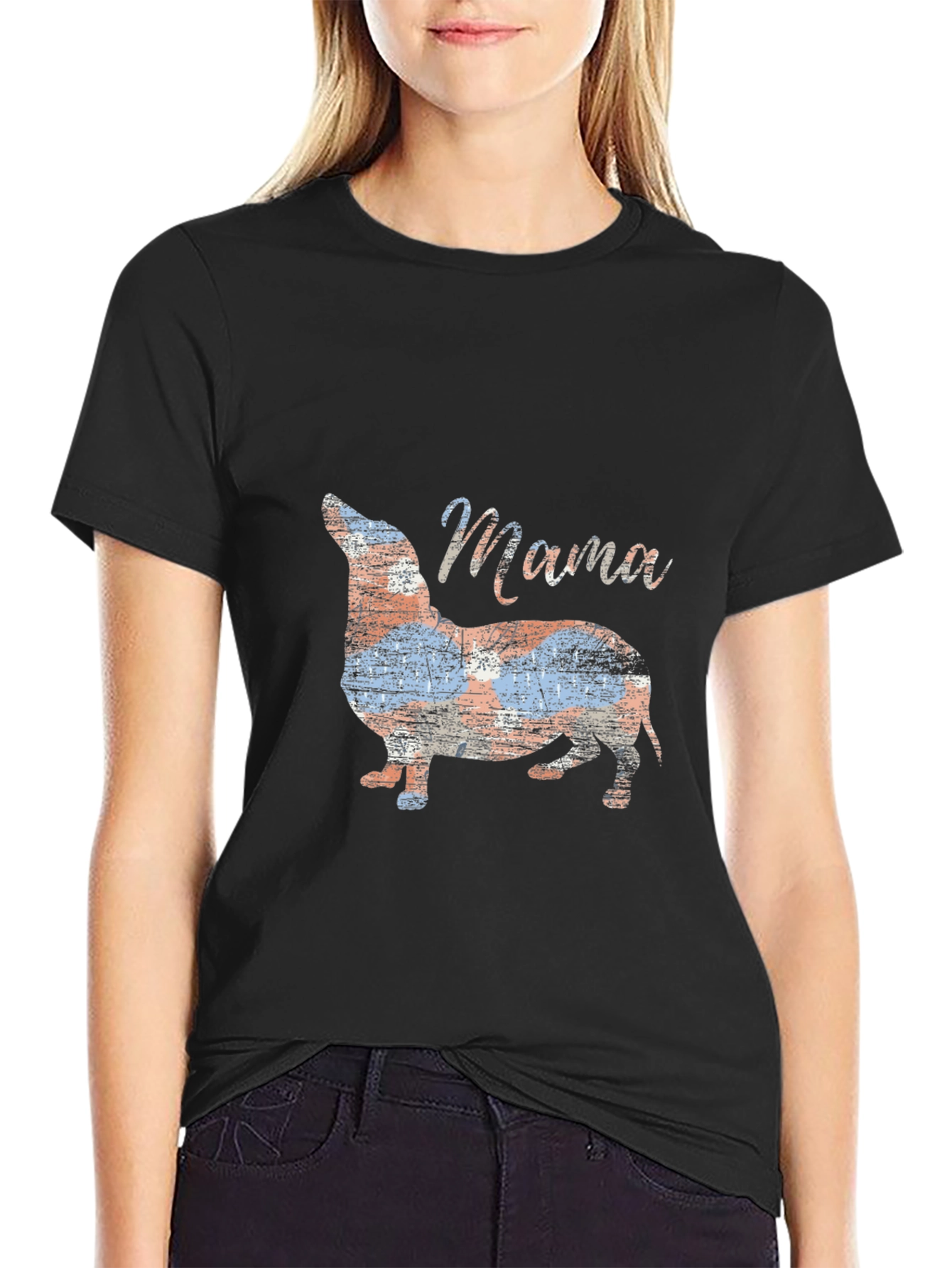 Dachshund Mama Graphic Tee - Cute Dog Lover Shirt