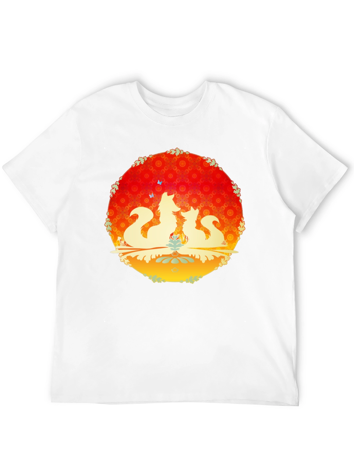 Fox Silhouette Graphic Black T-Shirt