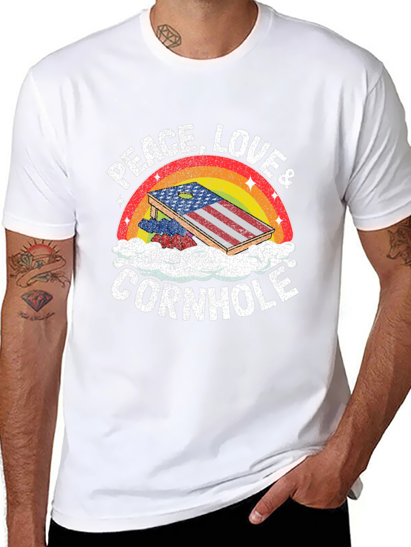 Peace Love Cornhole T-Shirt