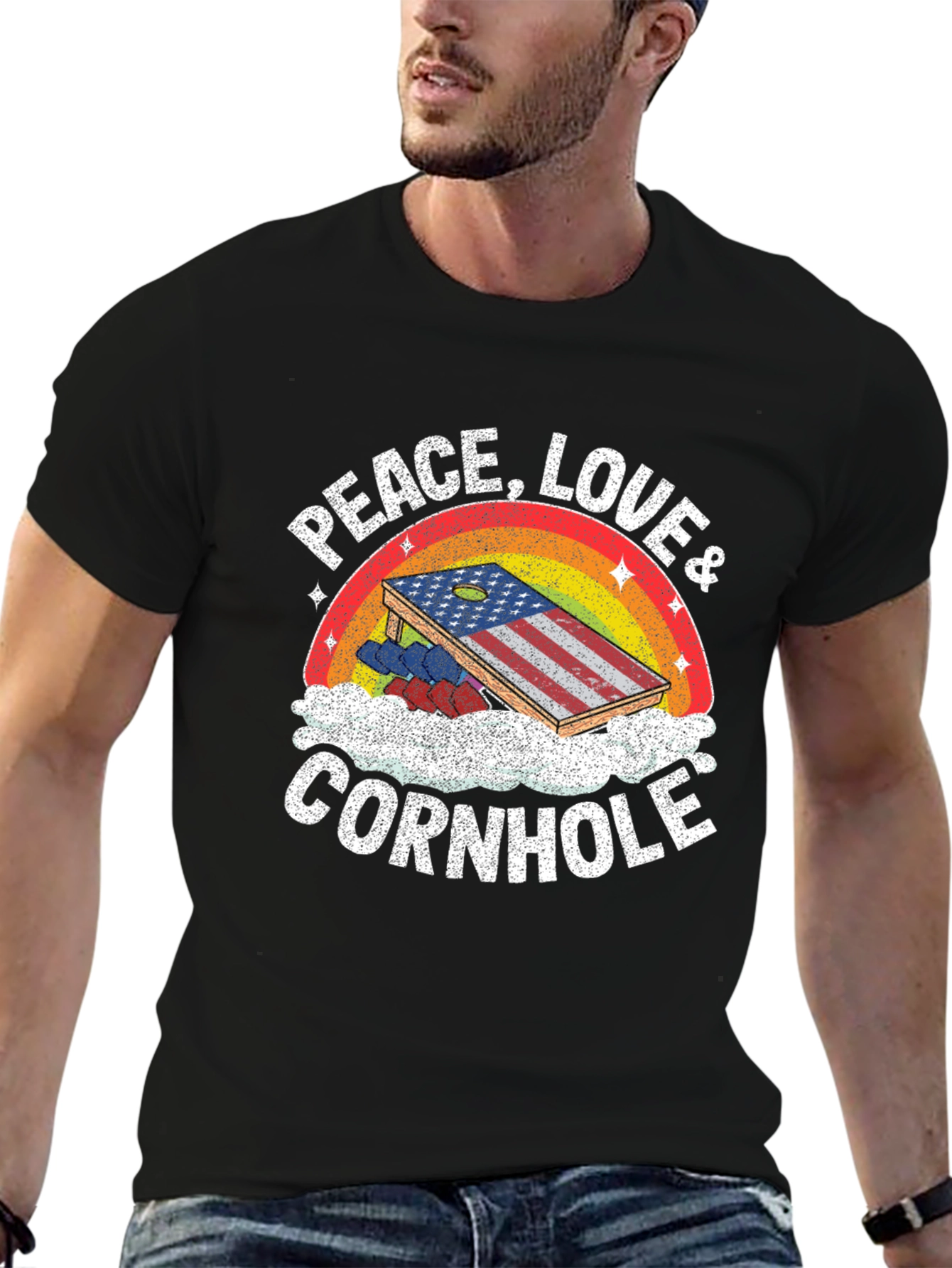 Peace Love Cornhole T-Shirt