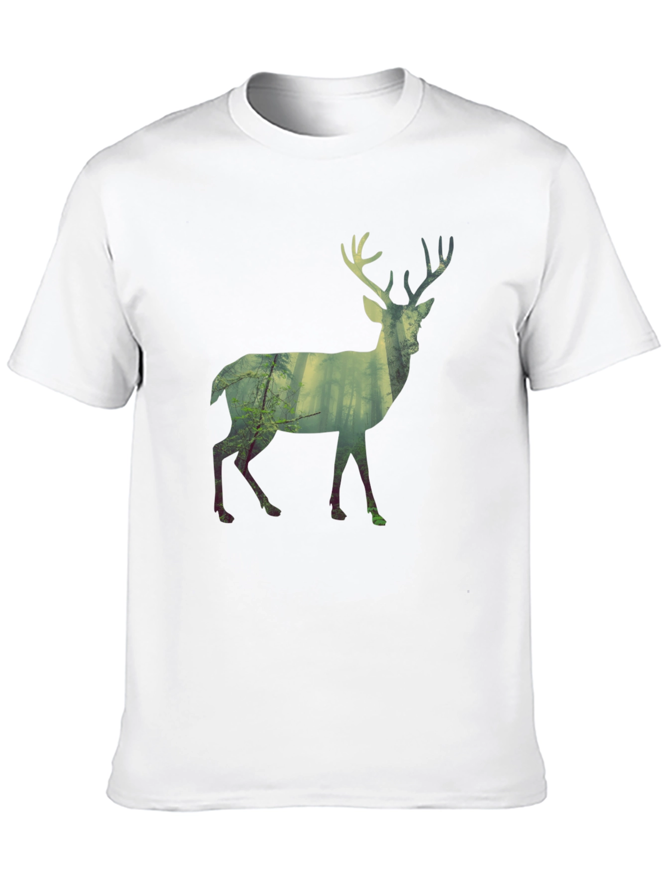 Deer Forest Silhouette Graphic Tee
