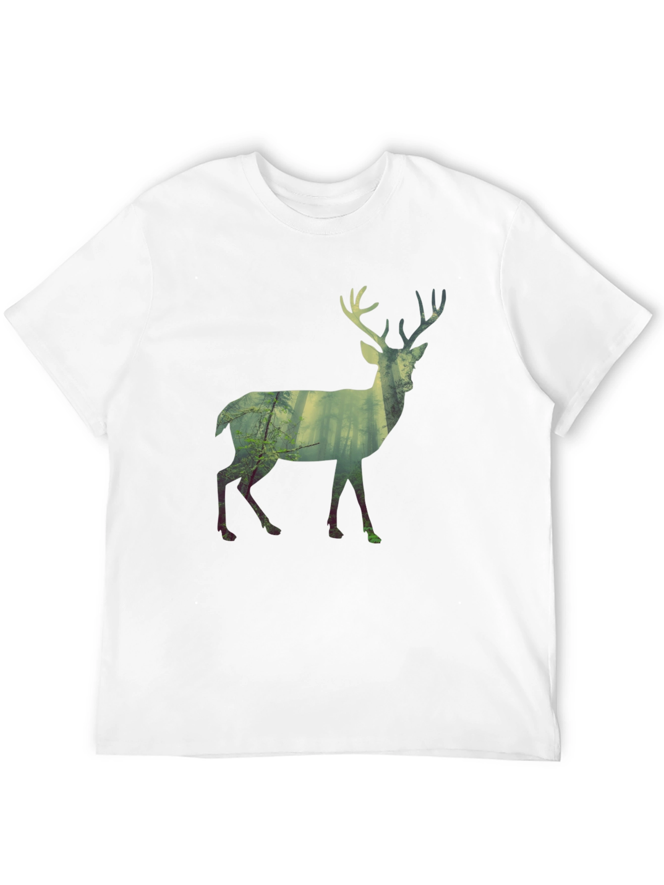 Deer Forest Silhouette Graphic Tee