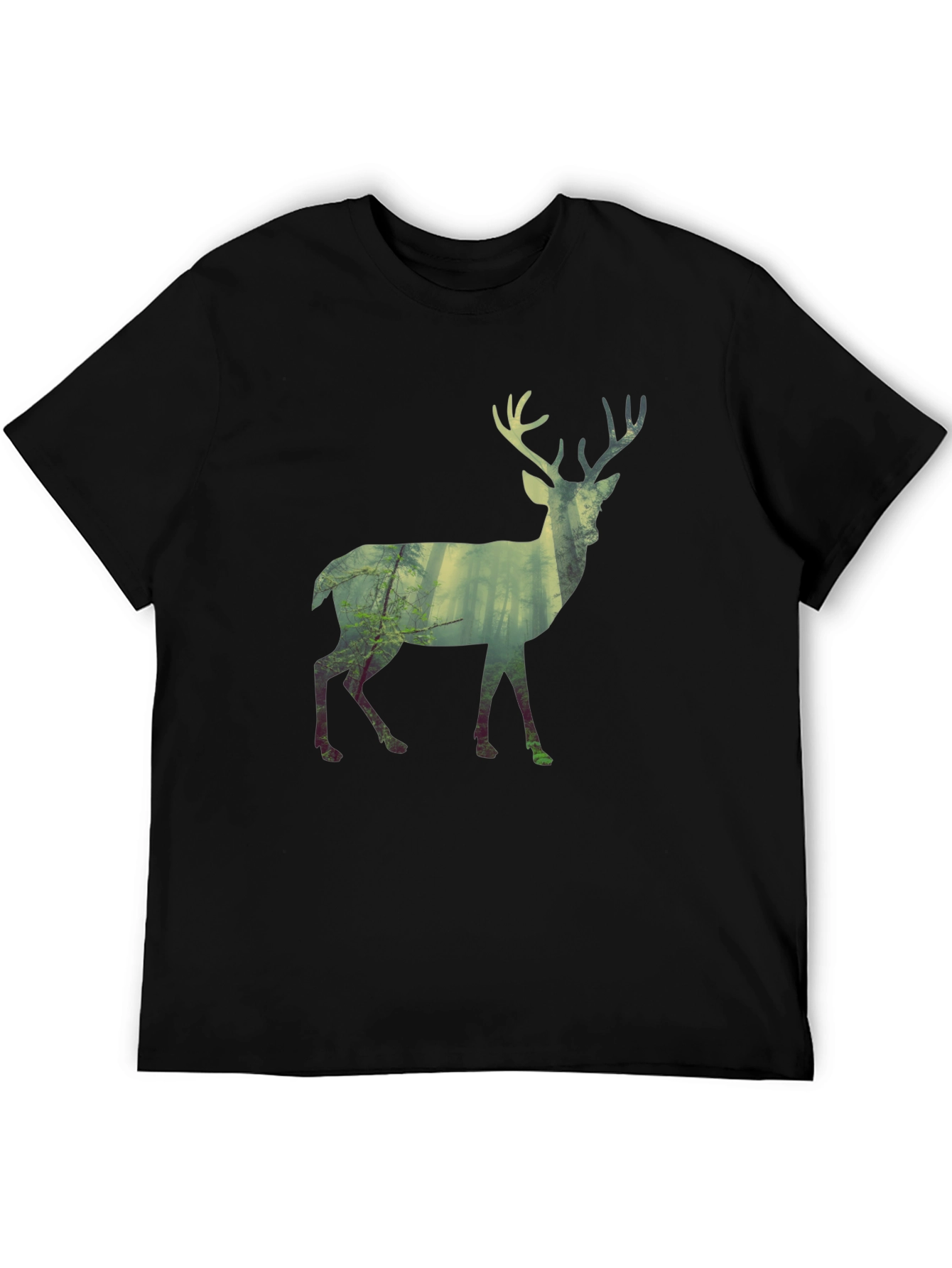 Deer Forest Silhouette Graphic Tee