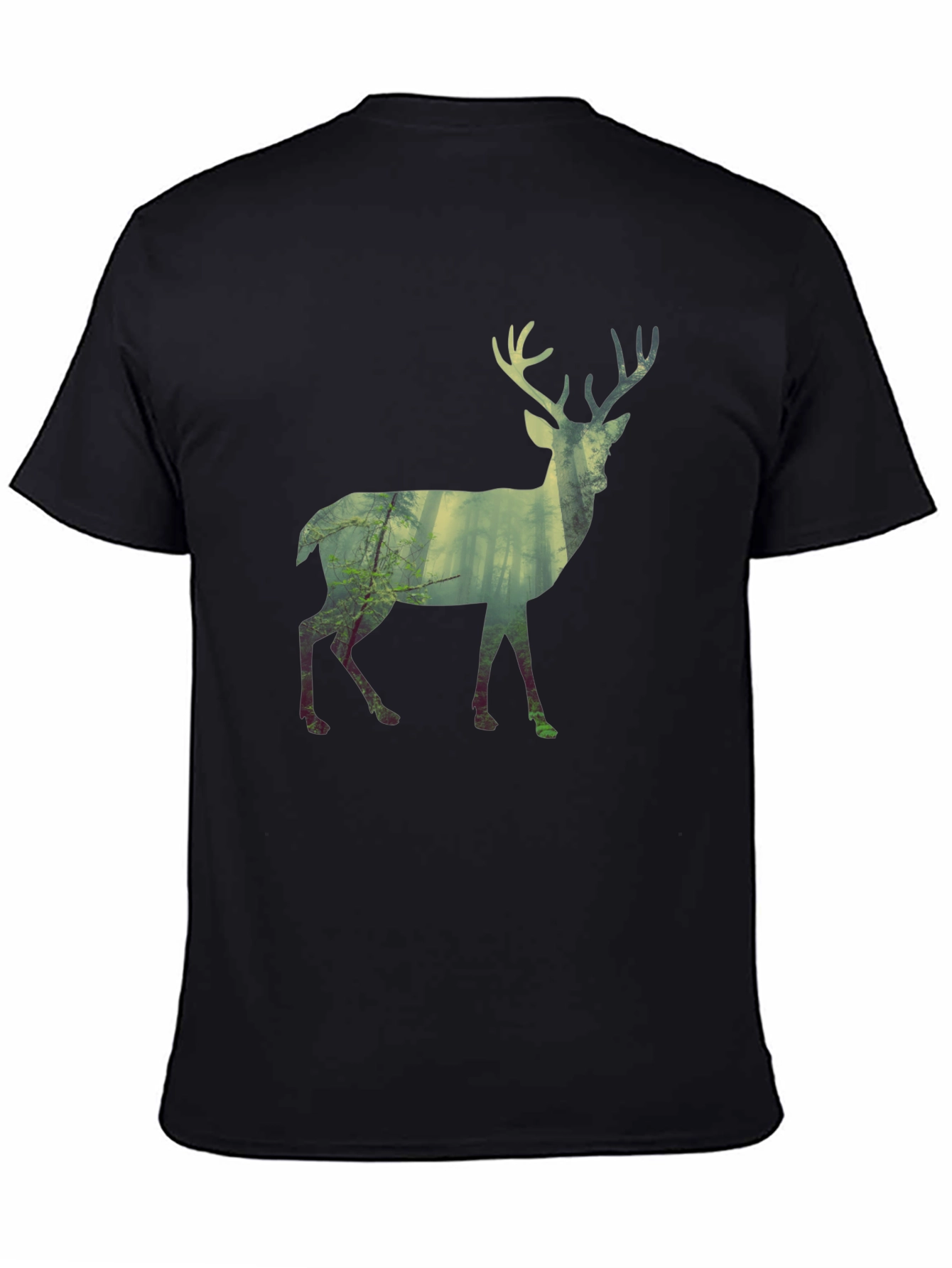 Deer Forest Silhouette Graphic Tee