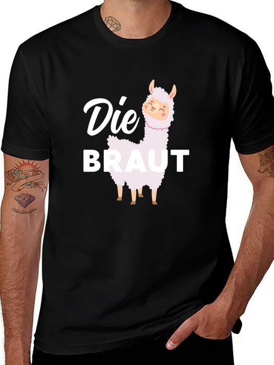 Die Braut Llama T-Shirt - Bride to Be Party Tee
