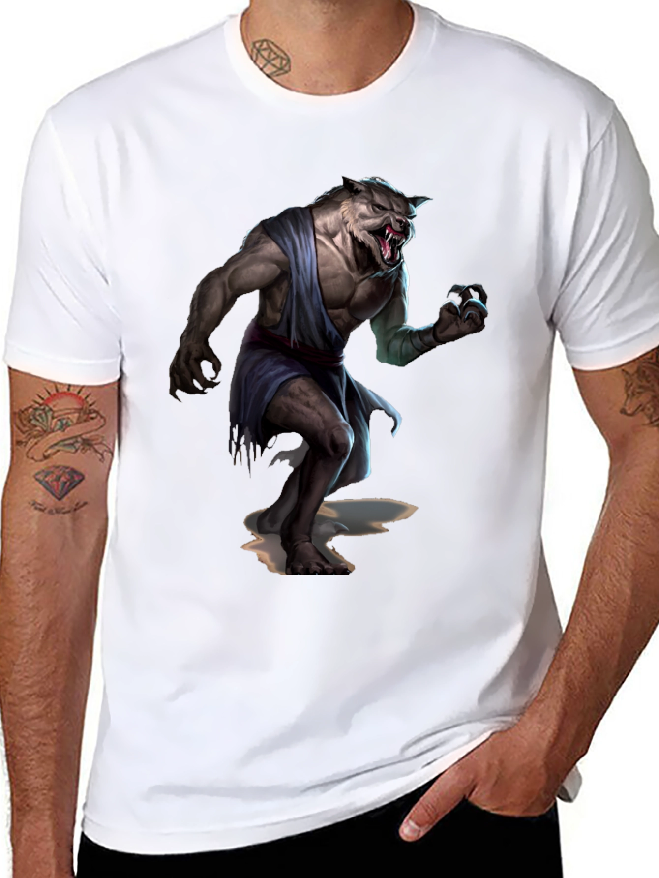 Werewolf Graphic T-Shirt - Unleash Your Inner Beast!
