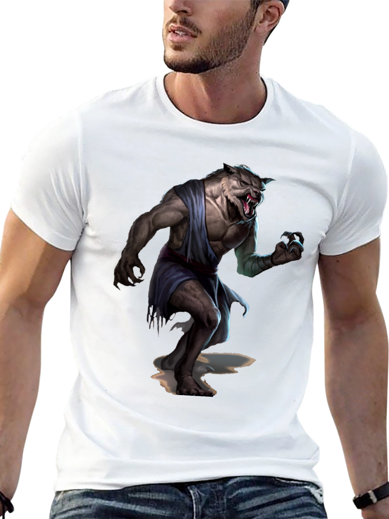 Werewolf Graphic T-Shirt - Unleash Your Inner Beast!
