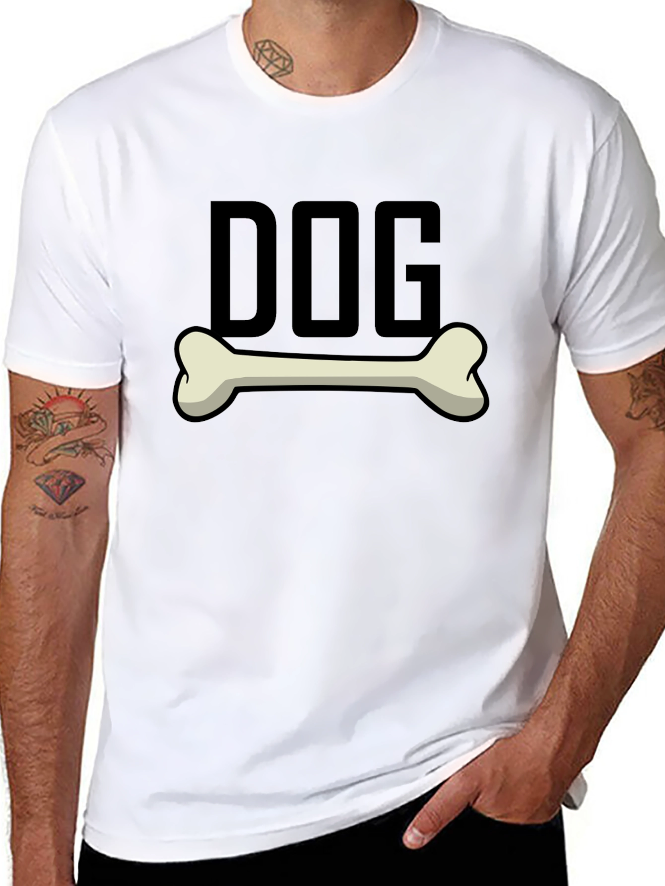 Dog Bone Graphic T-Shirt