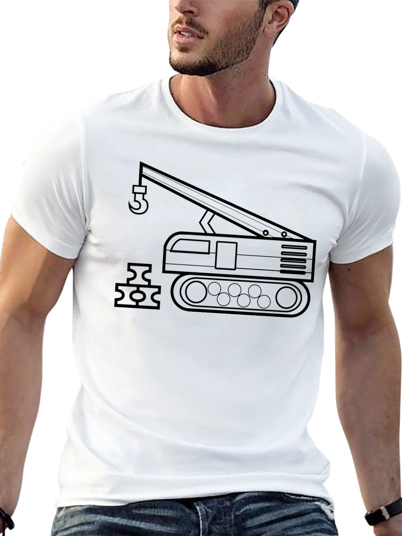 Crane Operator T-Shirt - Construction Vehicle Tee