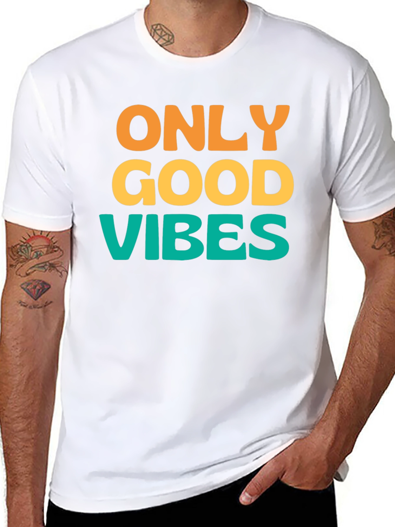 Only Good Vibes T-Shirt - Positive Message Tee