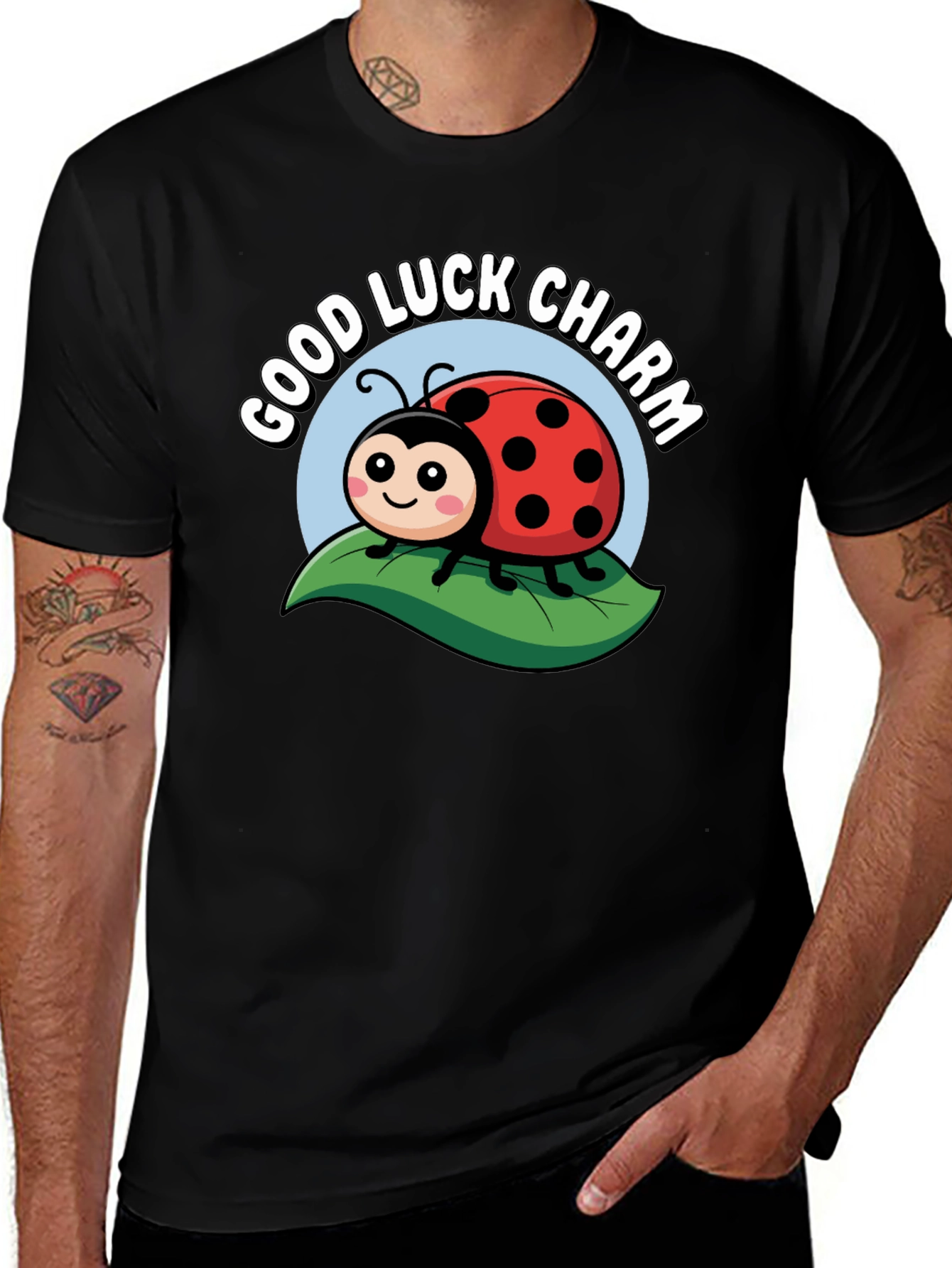 Good Luck Charm Ladybug Graphic Tee