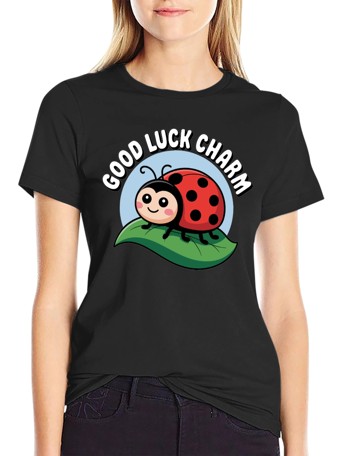 Good Luck Charm Ladybug Graphic Tee