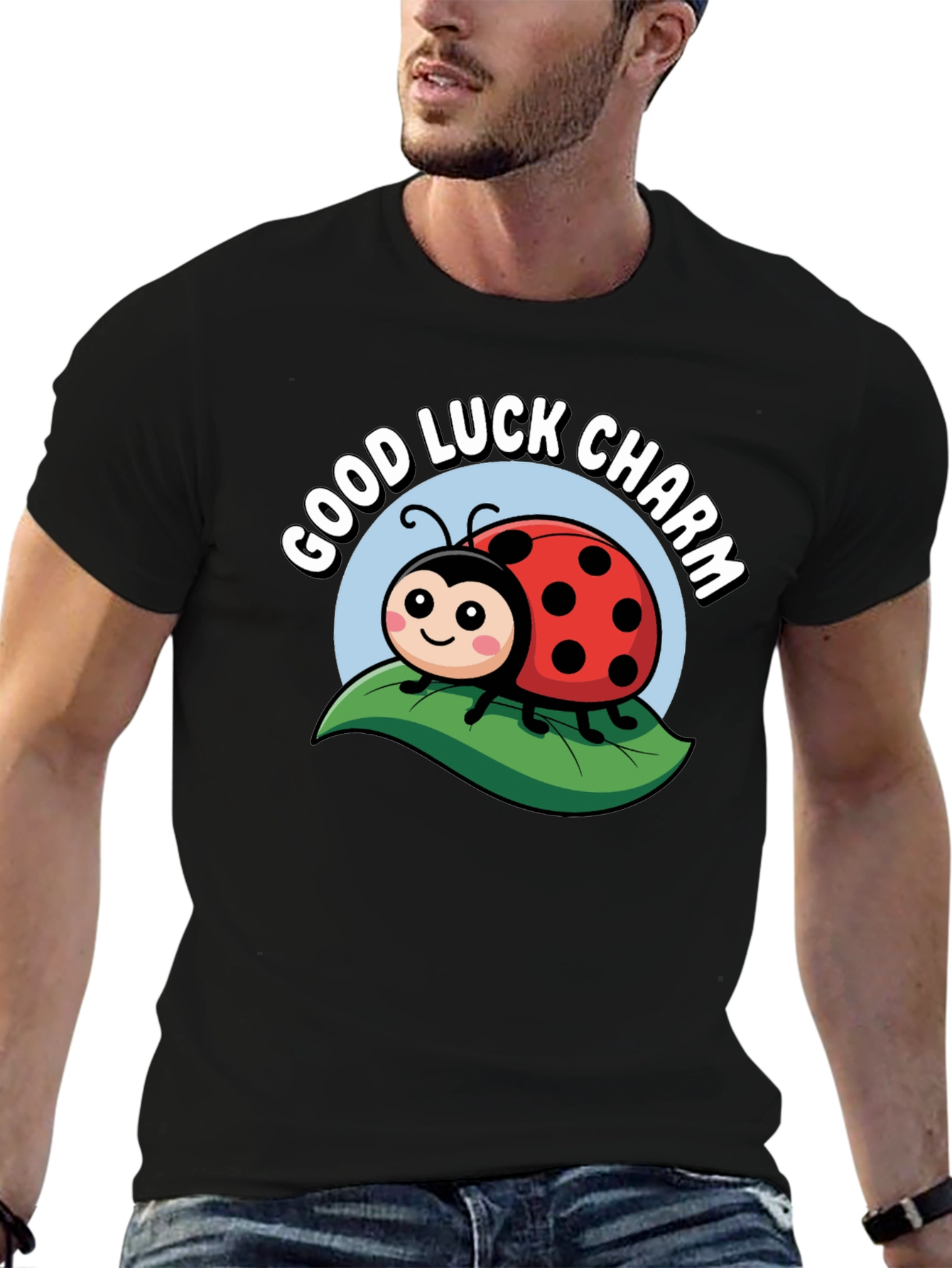 Good Luck Charm Ladybug Graphic Tee