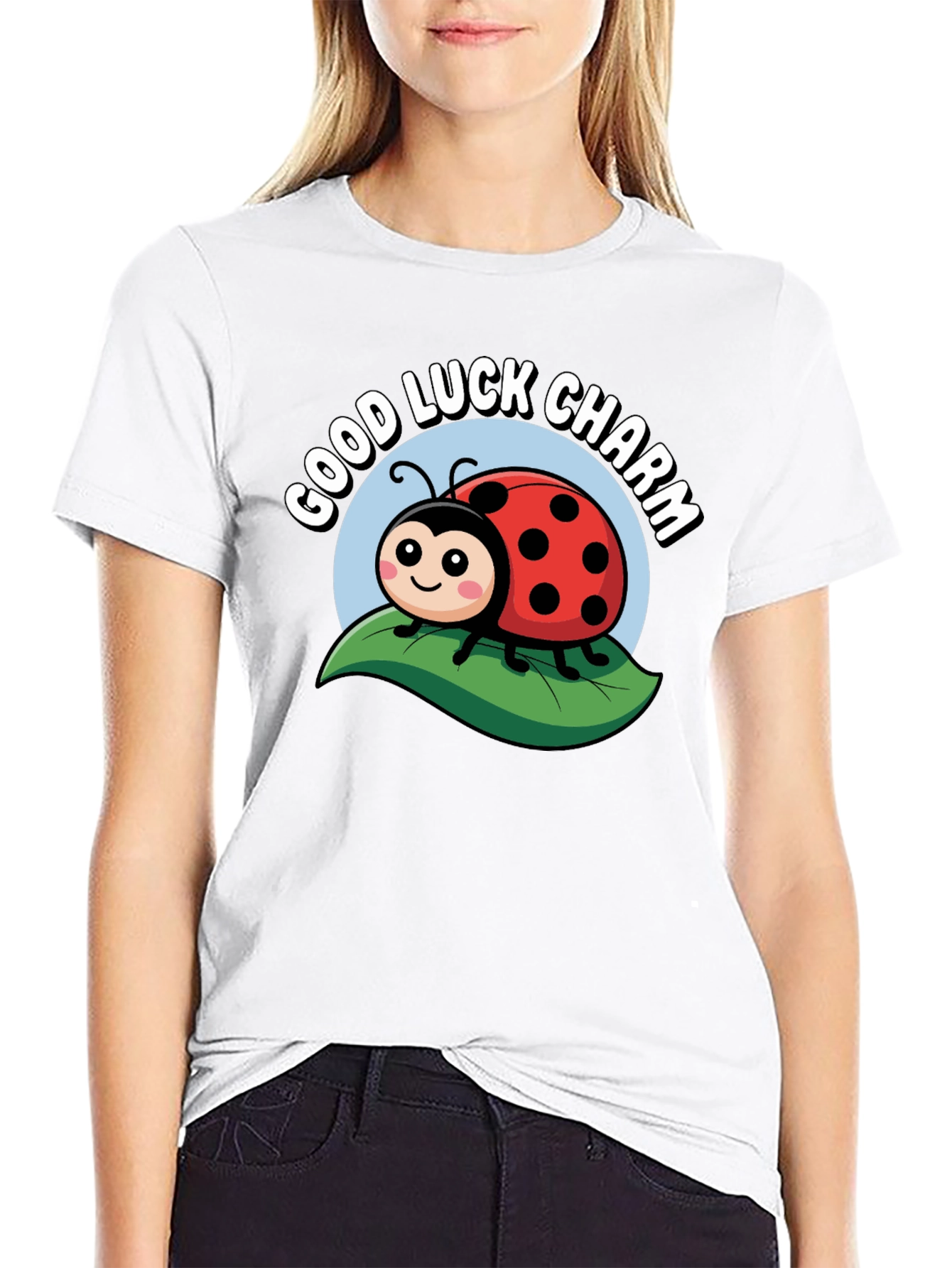 Good Luck Charm Ladybug Graphic Tee