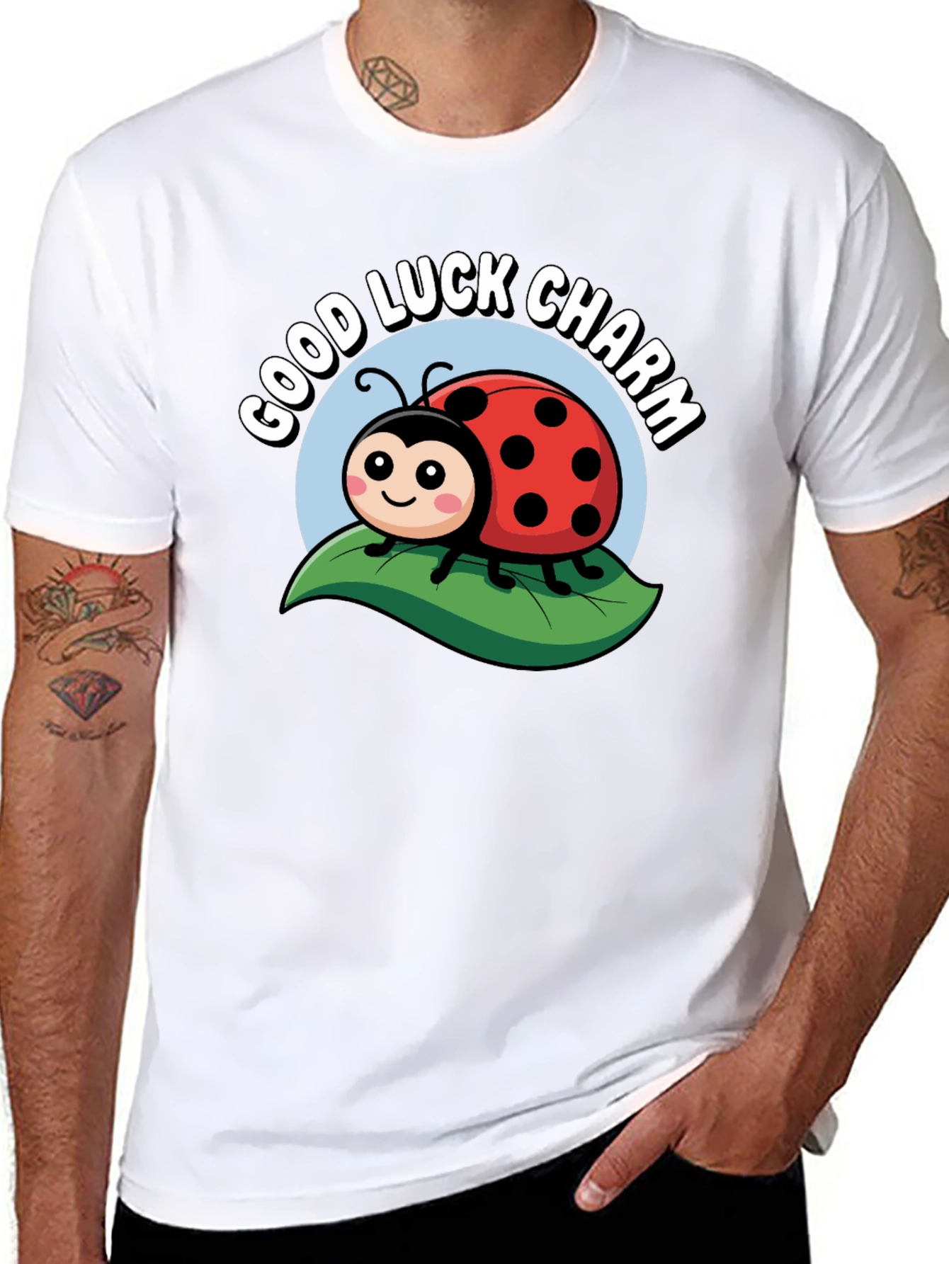 Good Luck Charm Ladybug Graphic Tee