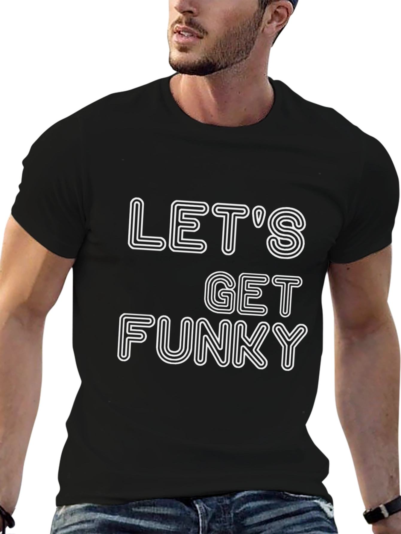 Lets Get Funky Graphic Tee - Black