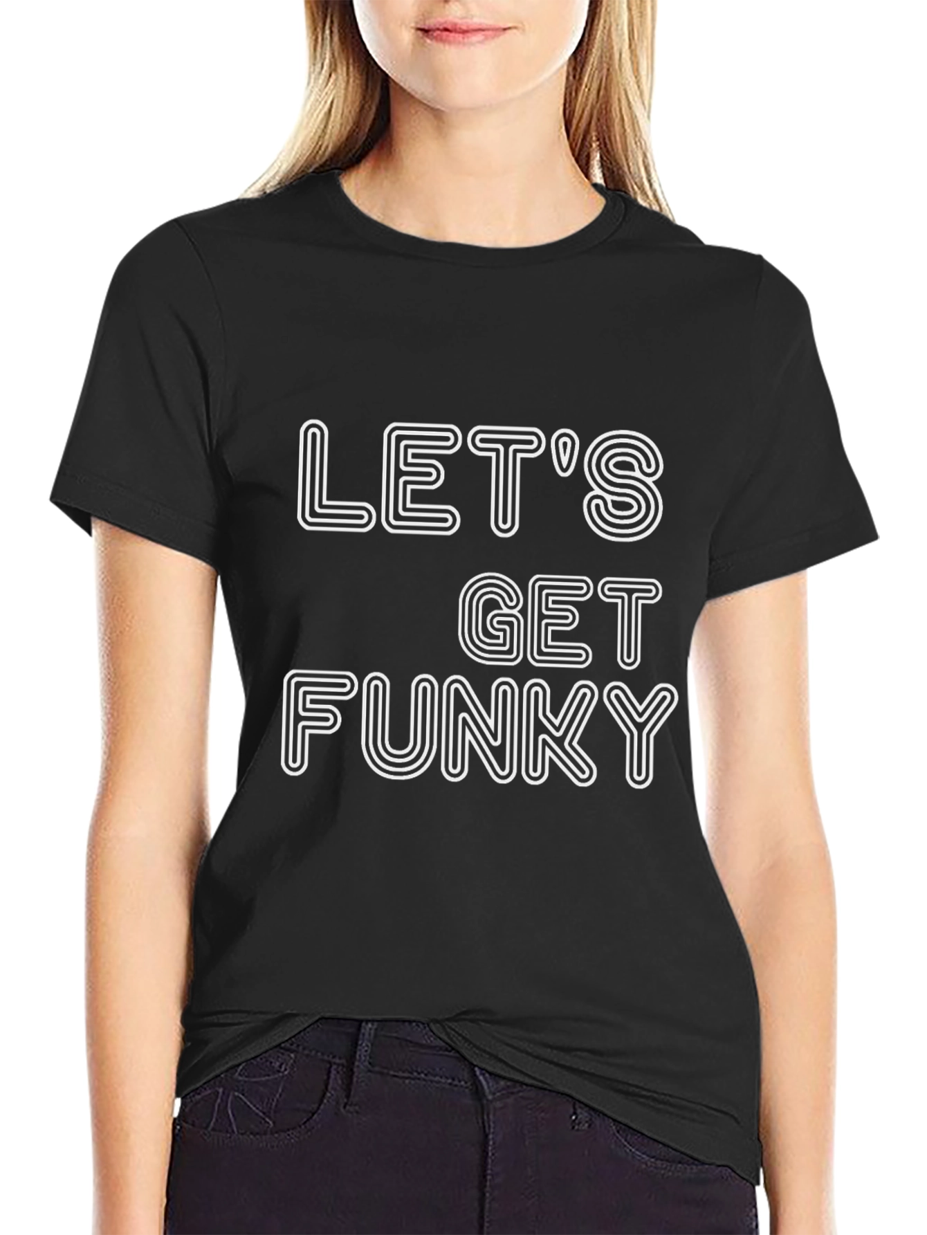 Lets Get Funky Graphic Tee - Black