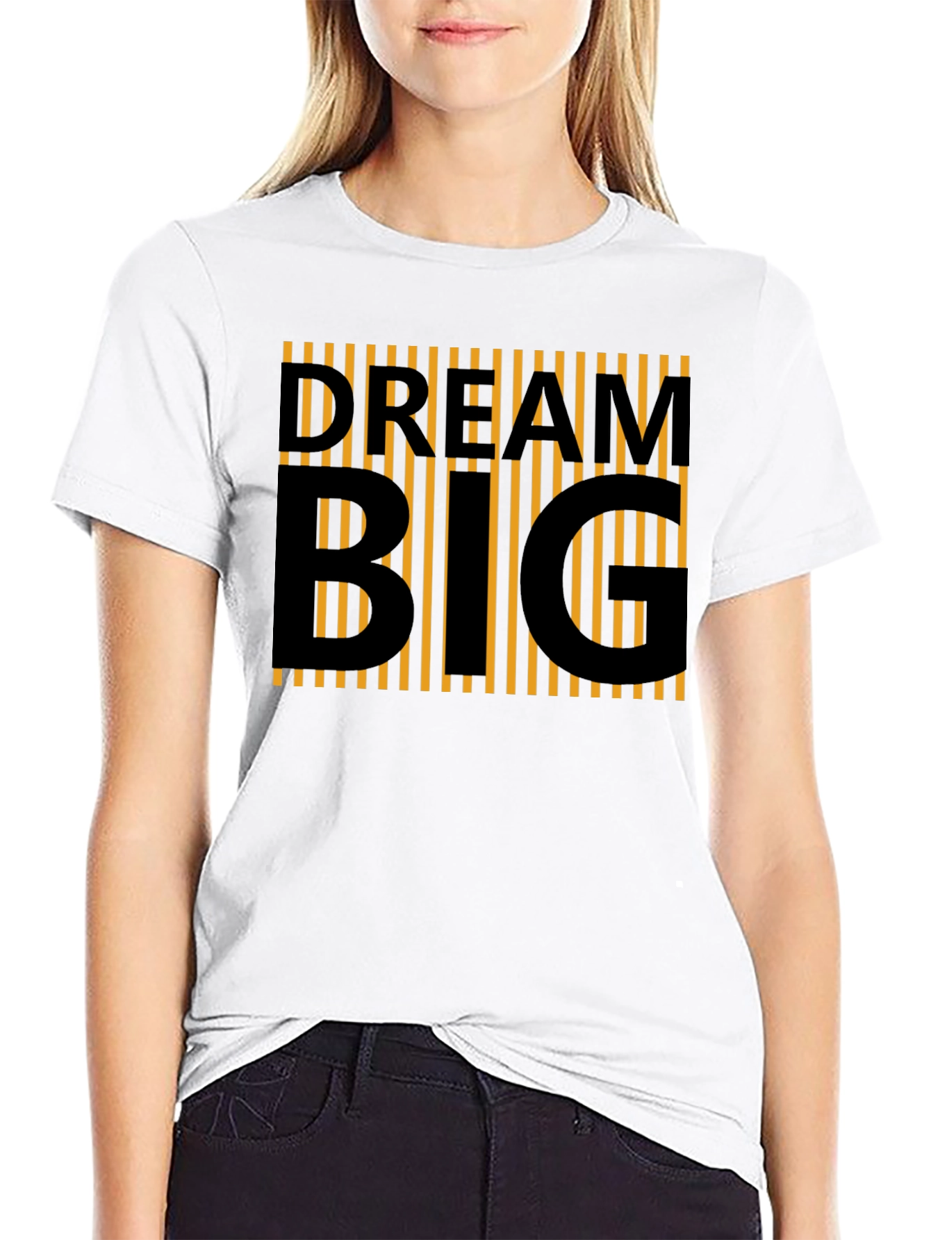 Dream Big Black Graphic T-Shirt