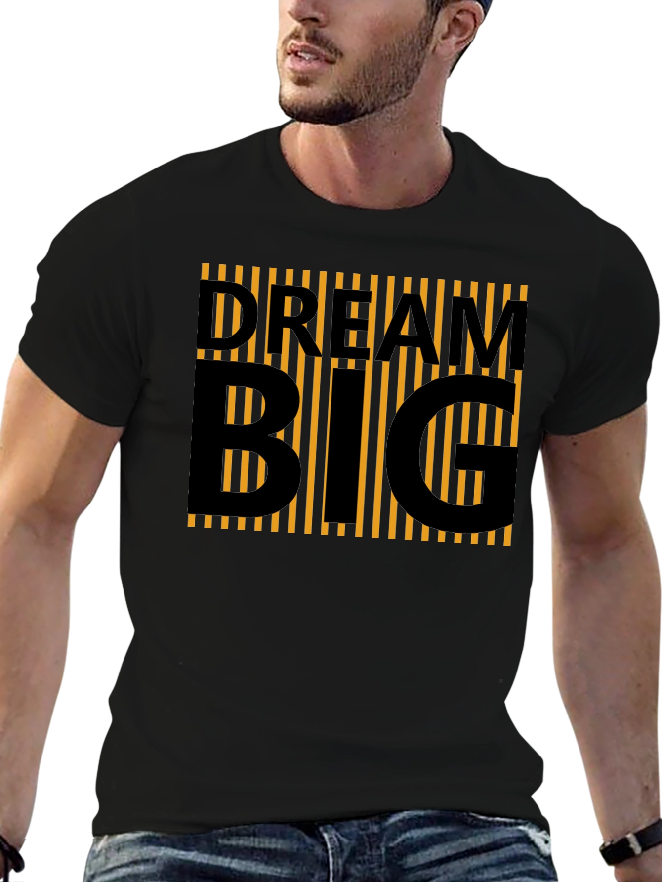 Dream Big Black Graphic T-Shirt