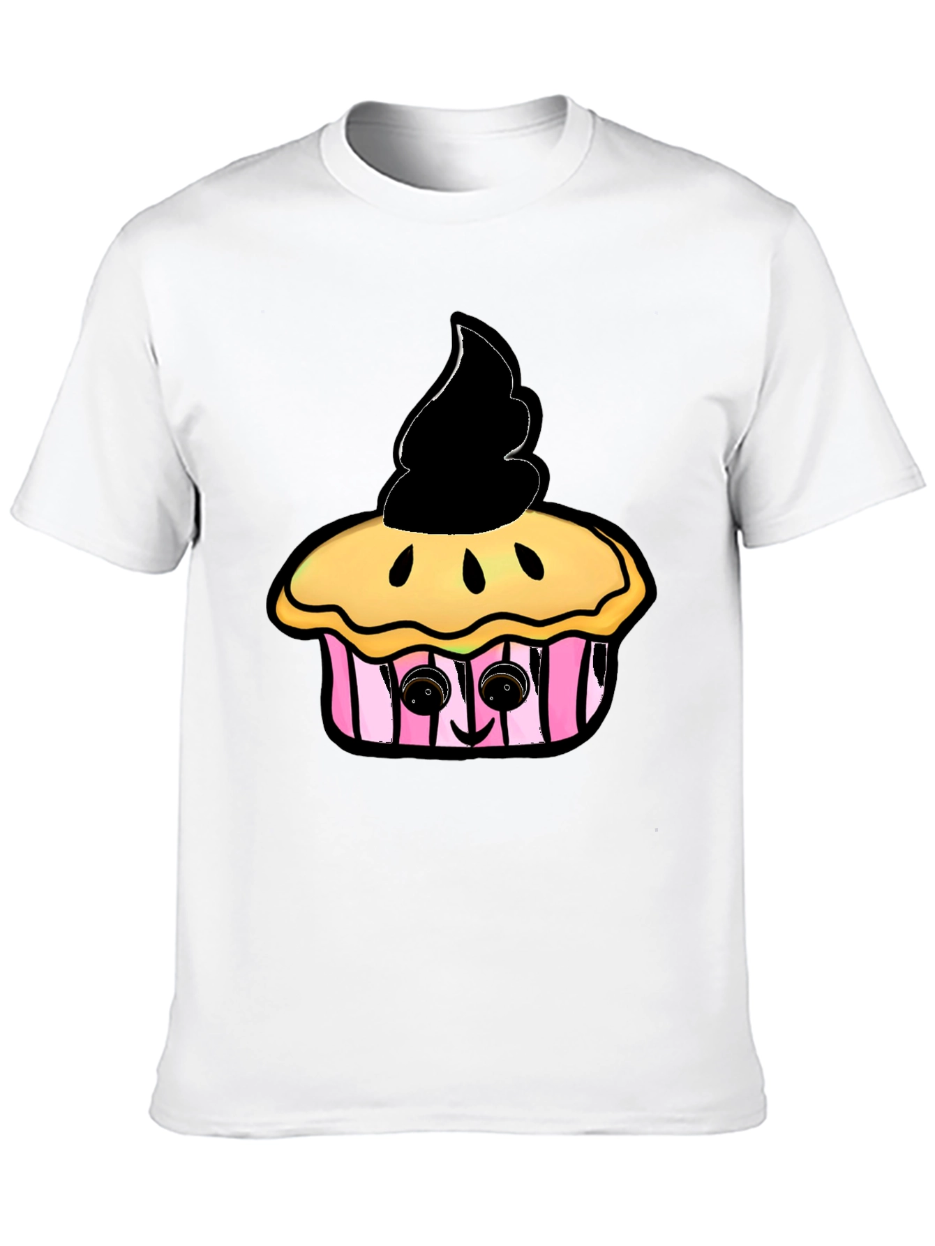 Cupcake Graphic Black T-Shirt