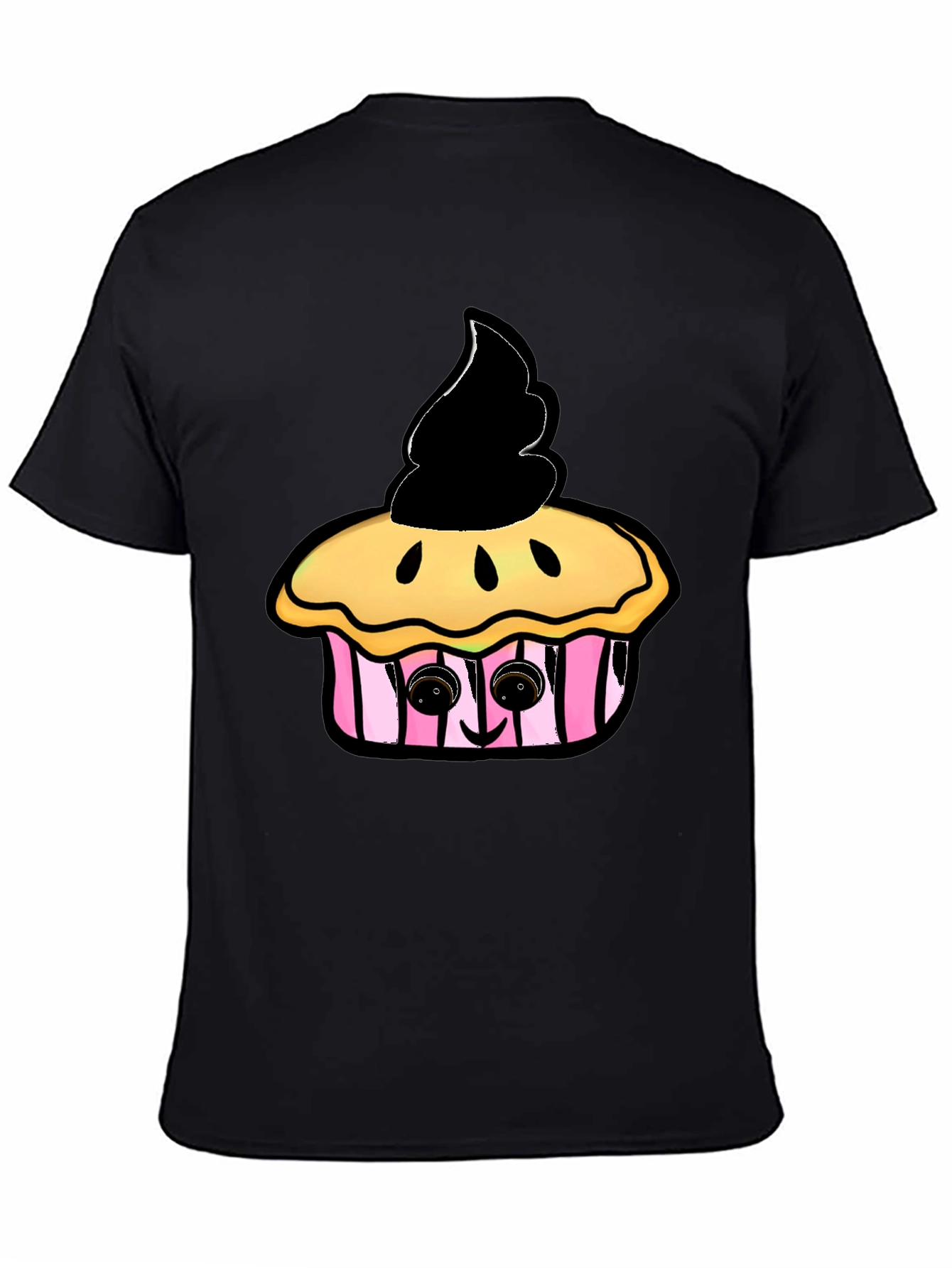 Cupcake Graphic Black T-Shirt