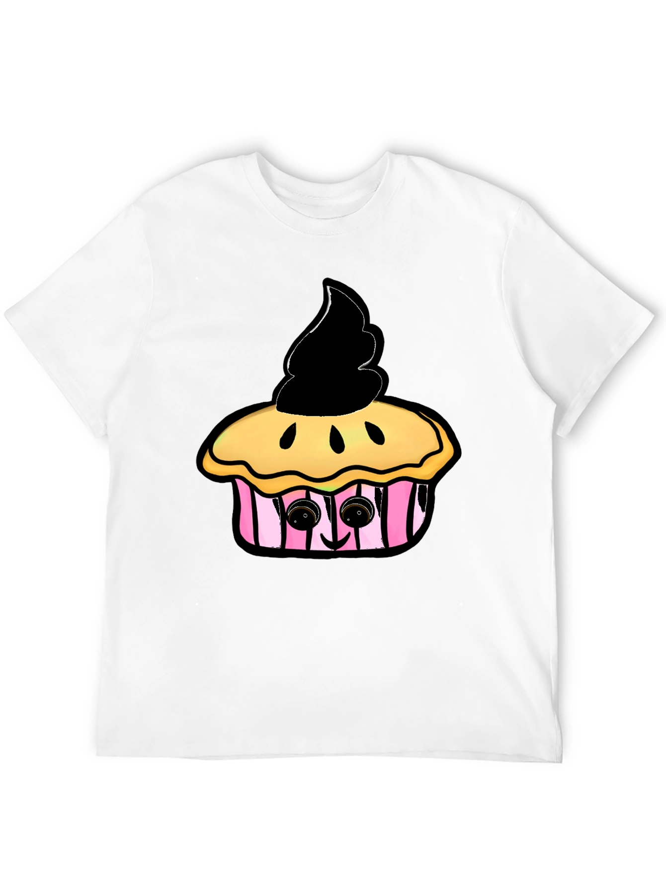 Cupcake Graphic Black T-Shirt