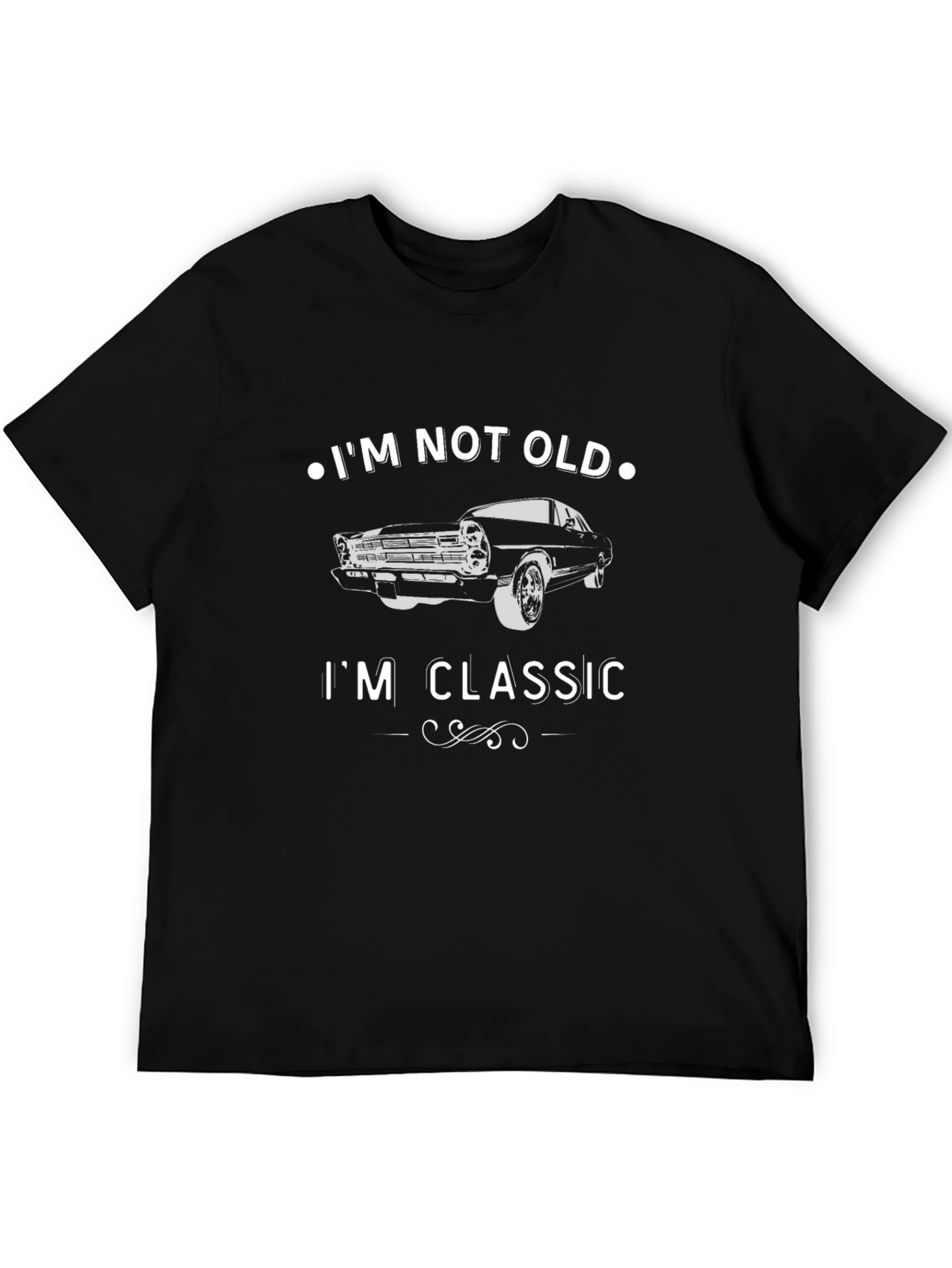 Im Not Old Im Classic Mens Black Graphic T-Shirt