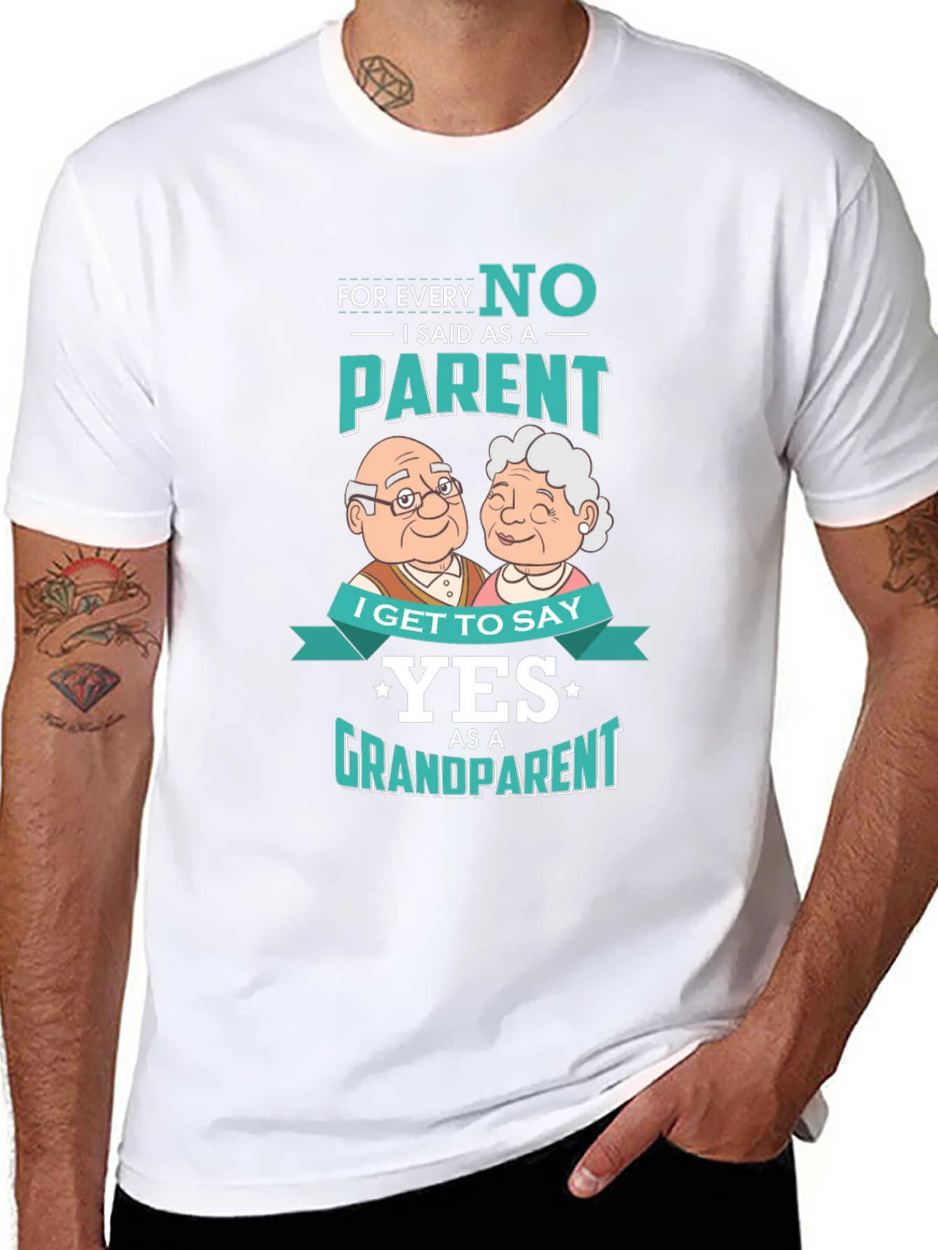 Grandparent Yes T-Shirt - Novelty Family Tee