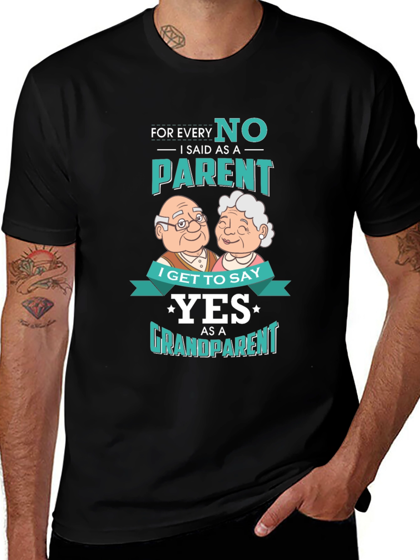 Grandparent Yes T-Shirt - Novelty Family Tee
