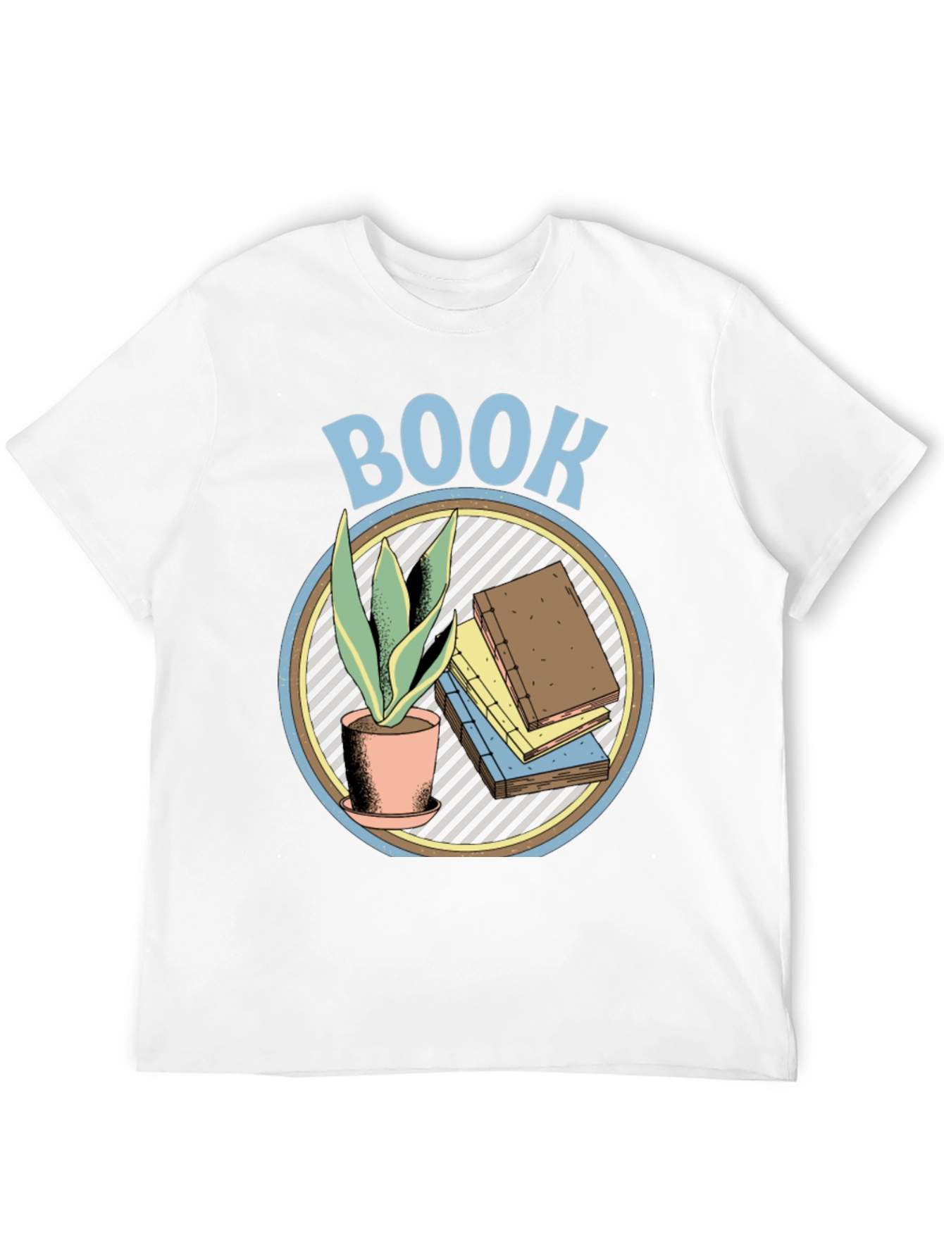 Book Lover Graphic T-Shirt - Plant & Book Design