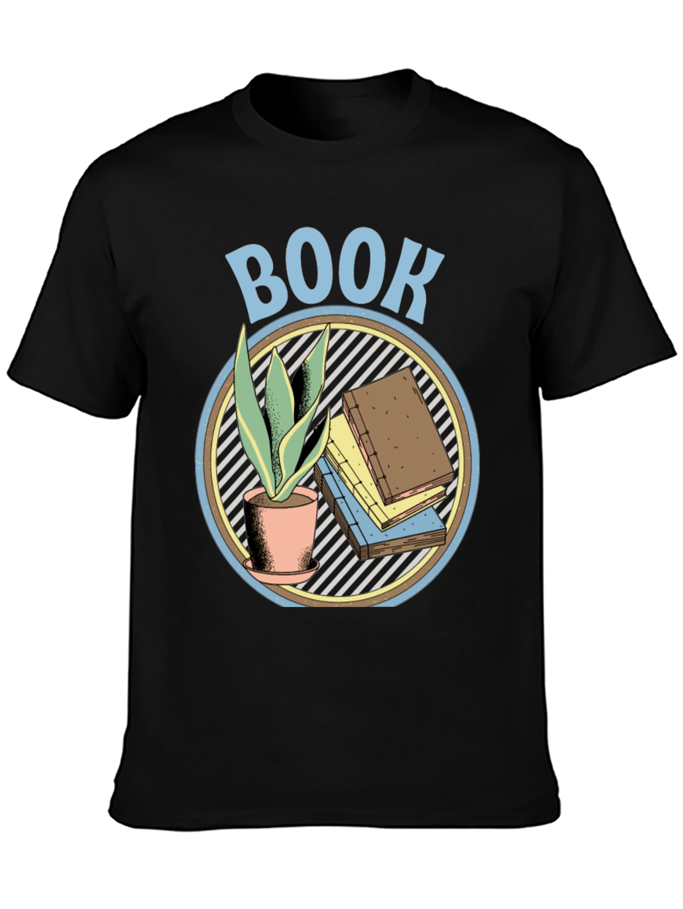 Book Lover Graphic T-Shirt - Plant & Book Design